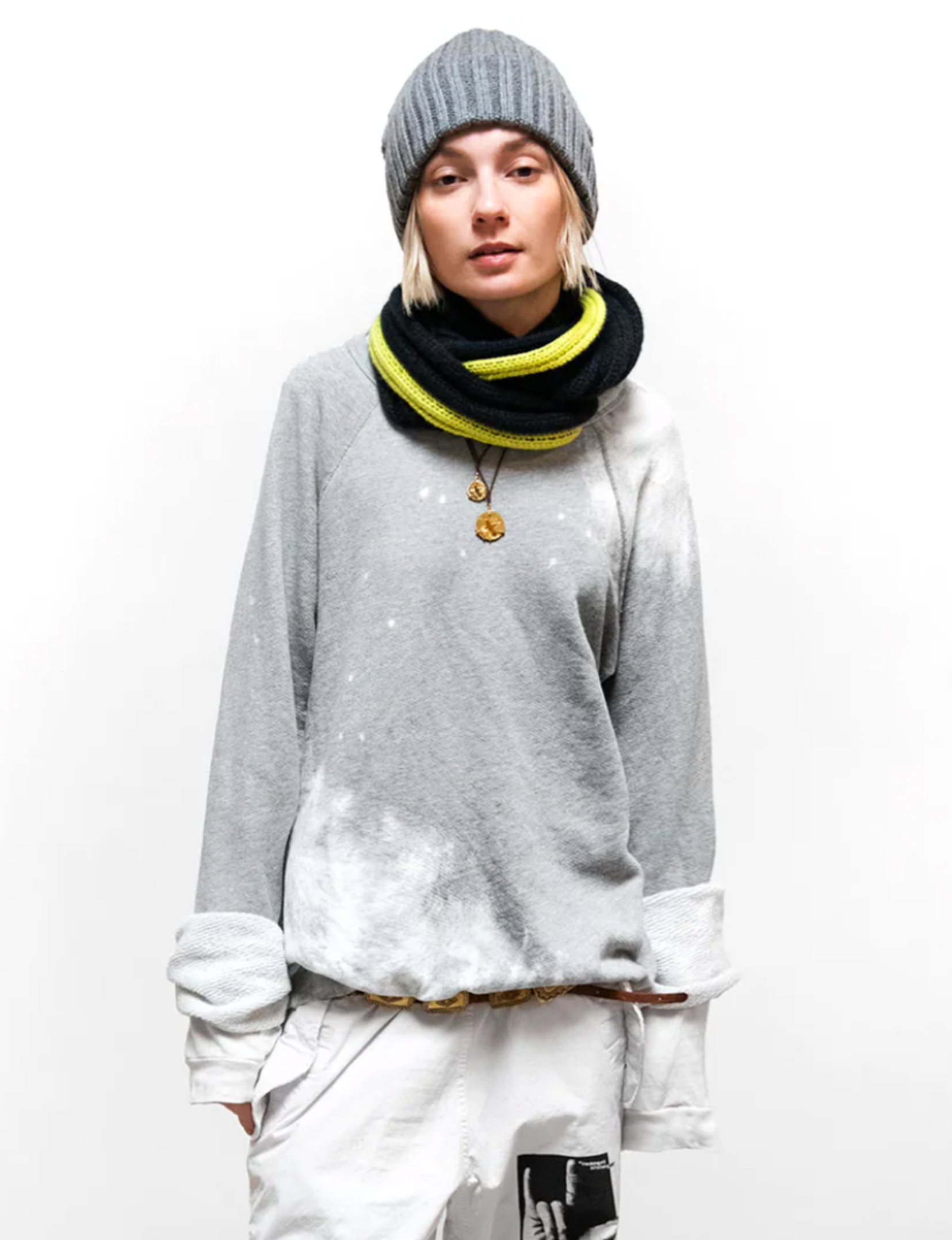 Rabbit Sweatshirt, Heather Bleachout