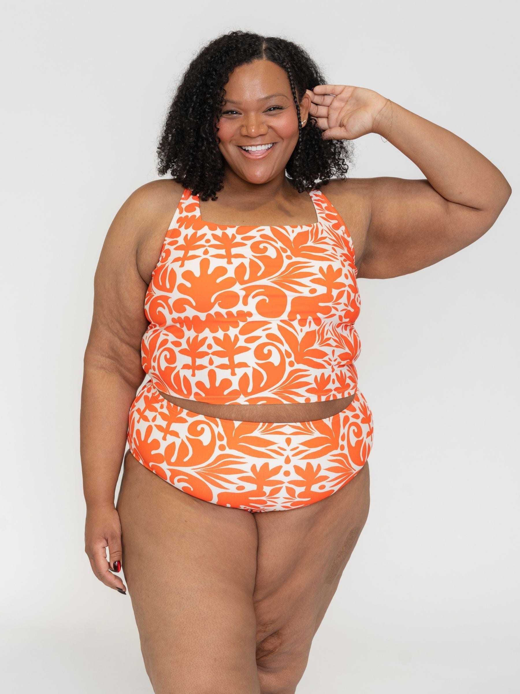 Terracotta High-Waist Bottom