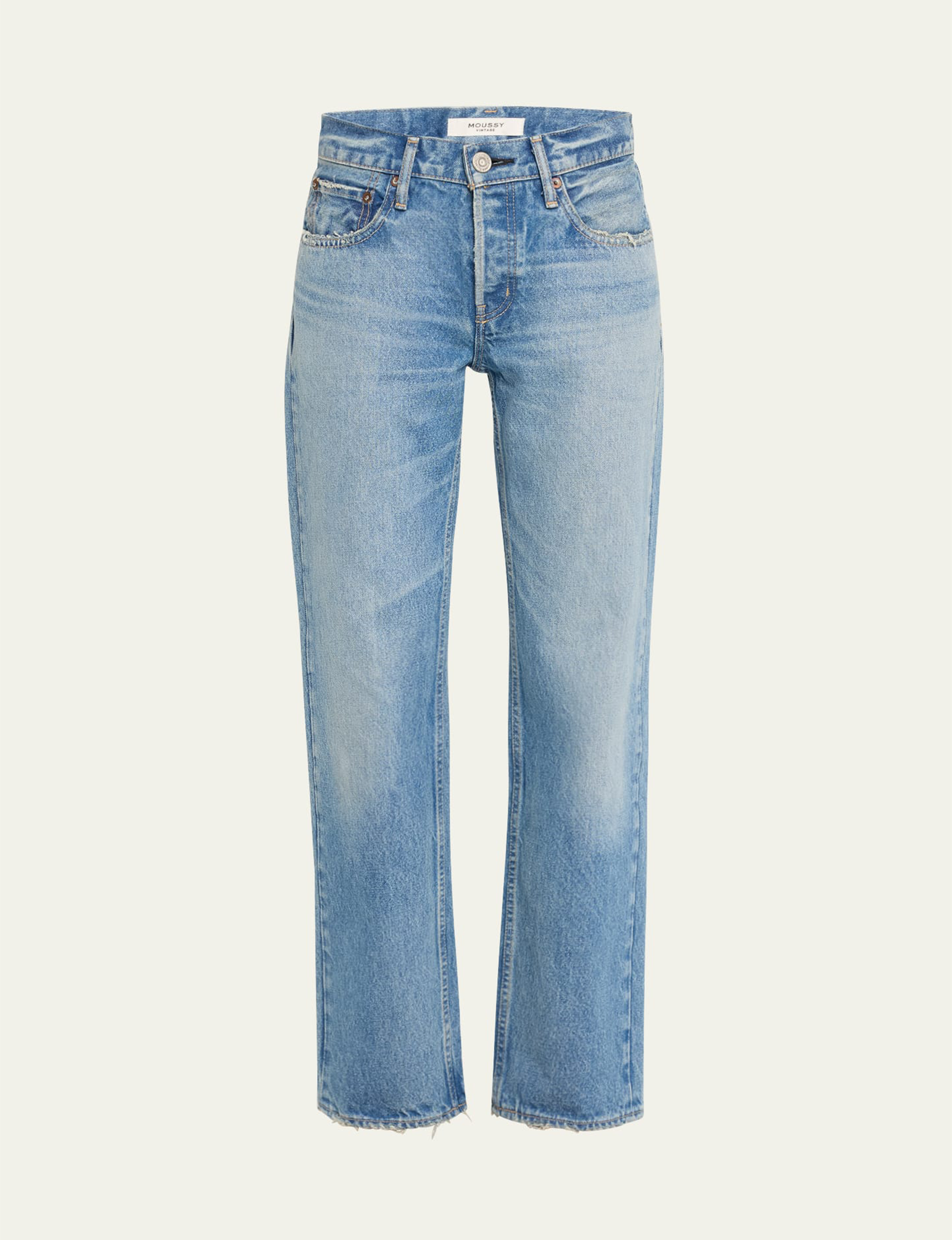 Cheval Low Rise Straight, Light Blue
