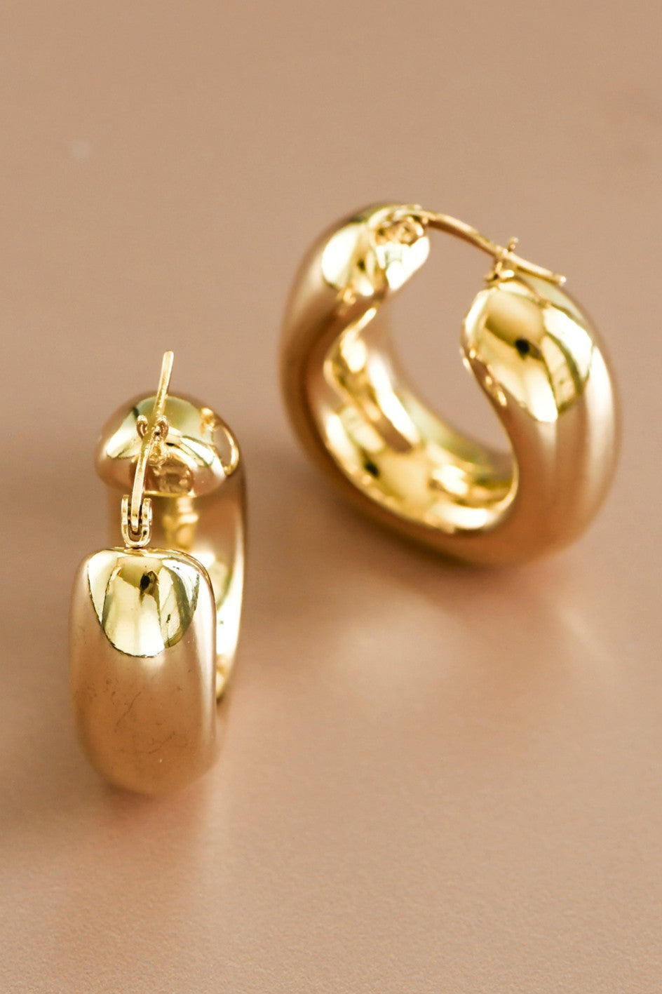 Adeline 18K Gold Hoop Earrings