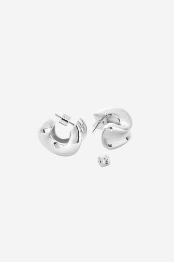 Chunky Doune Hoops - Silver