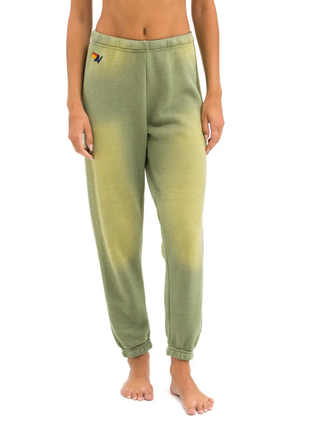 5 Stripe Sweatpants, Faded Army