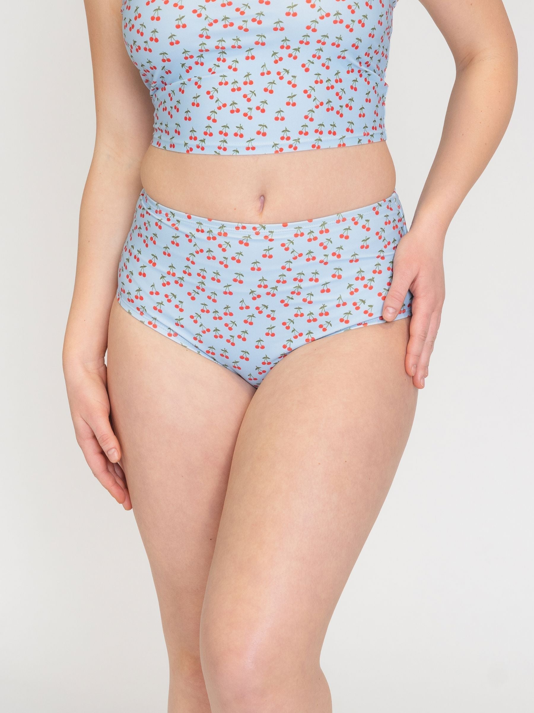 Cherries High-Waist Bottom