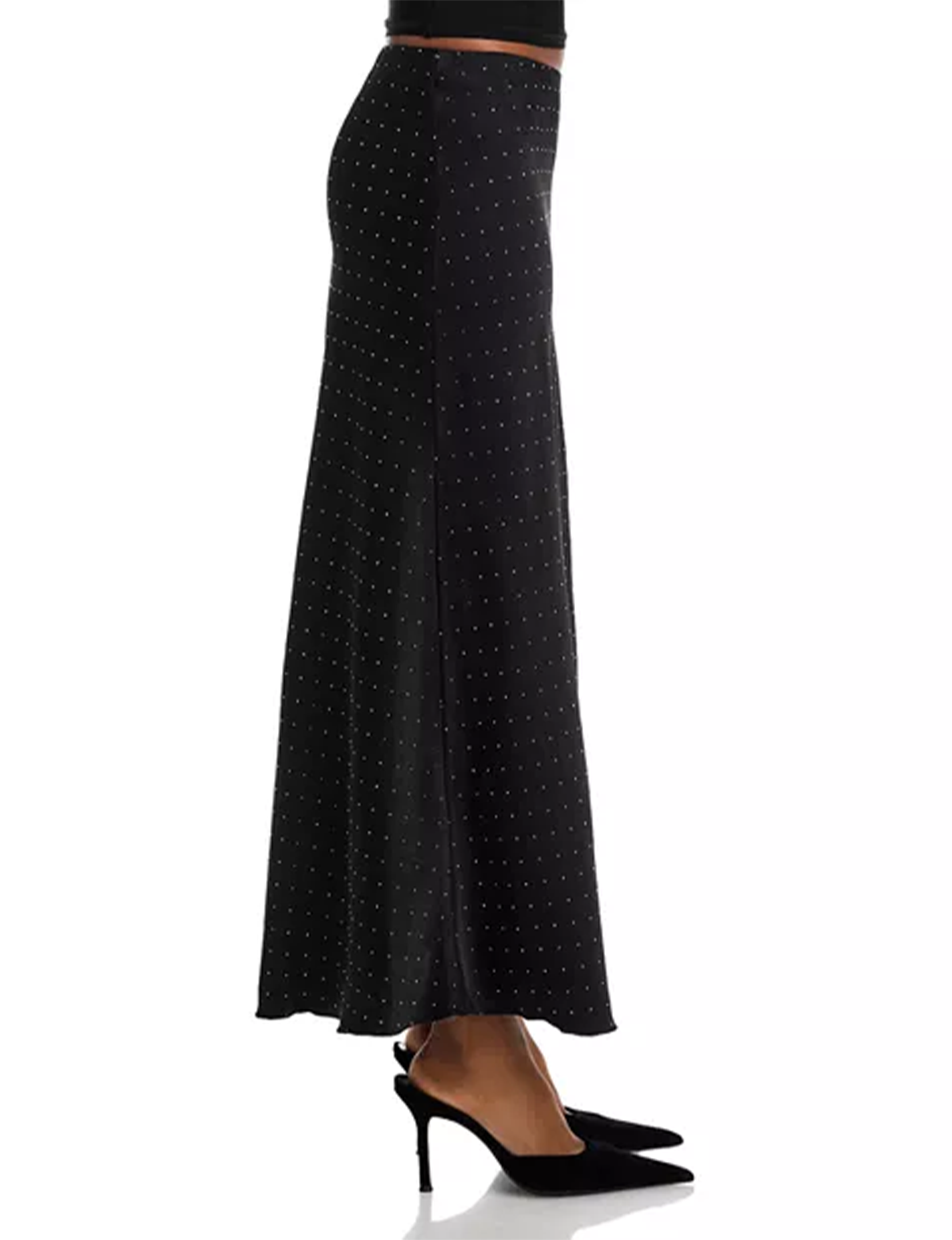 Jeannie Rhinestone Skirt, Black