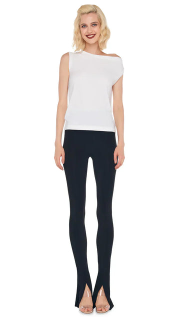 Drop Shoulder Top - Snow White