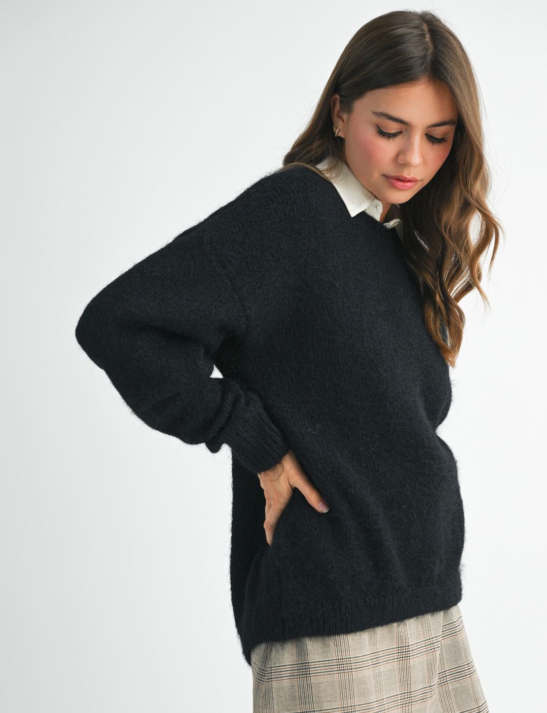 Cozy Amy Sweater, Black