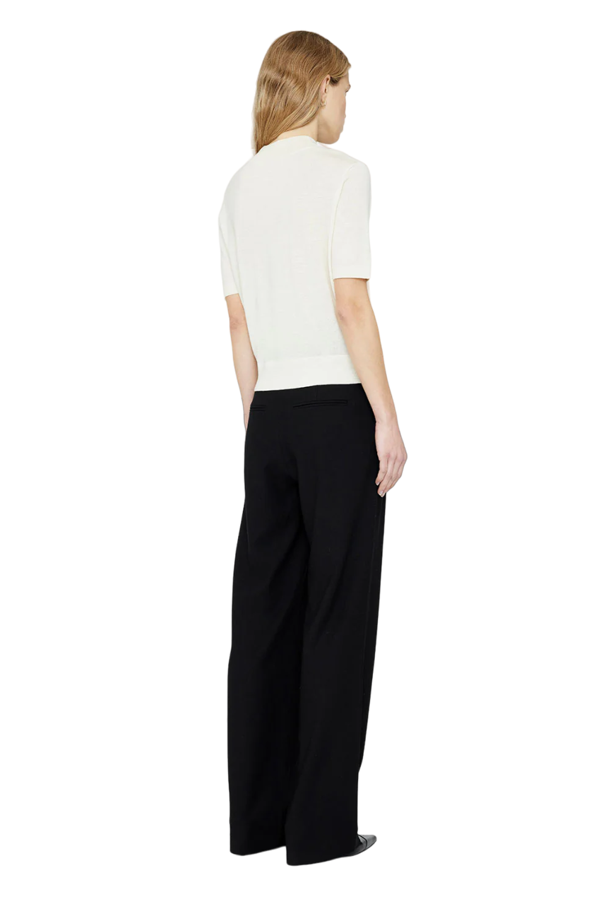 Monique Short Sleeve Sweater - Ivory