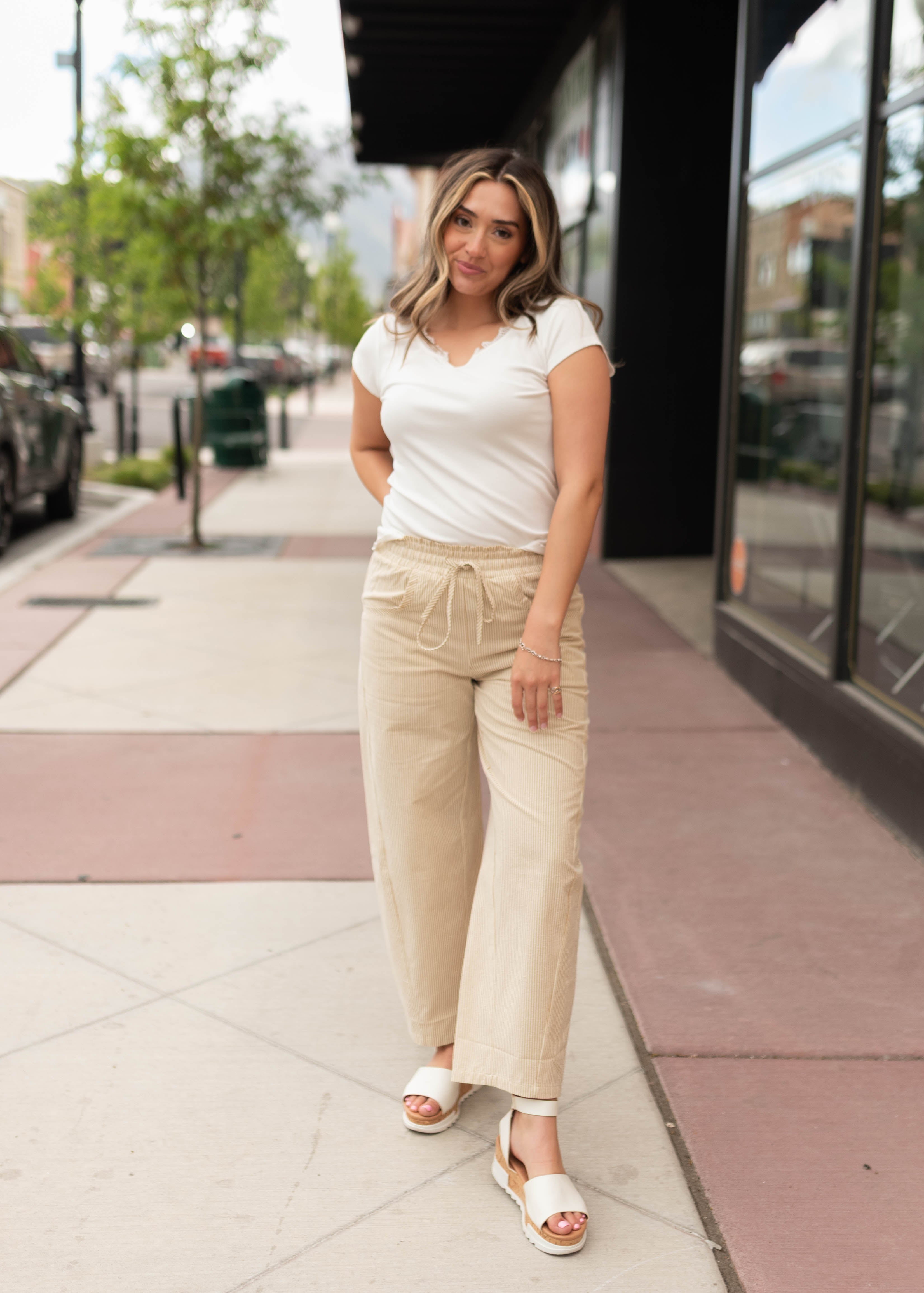 Adaline White Lace Top