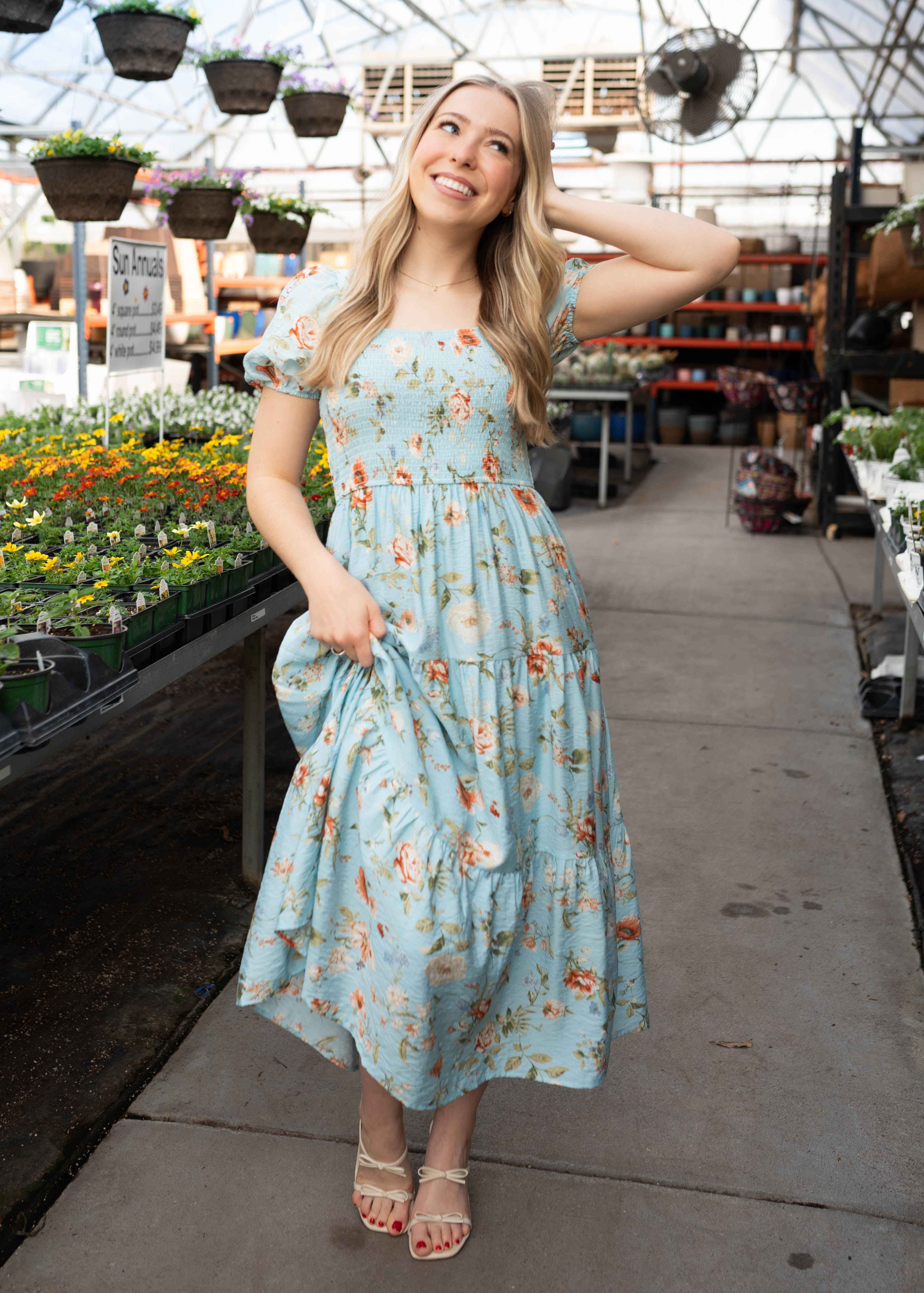 Addilynn Blue Floral Dress