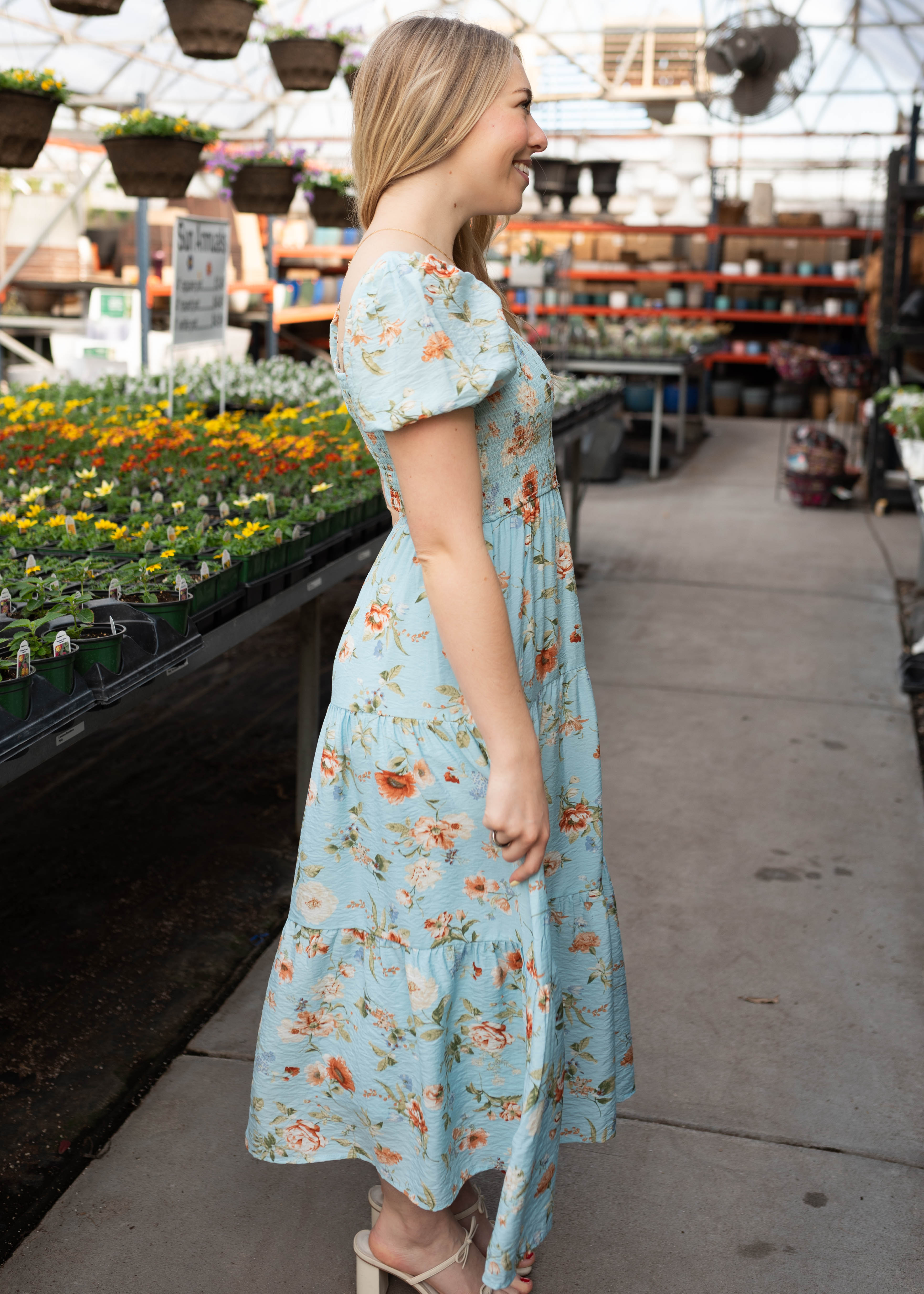 Addilynn Blue Floral Dress