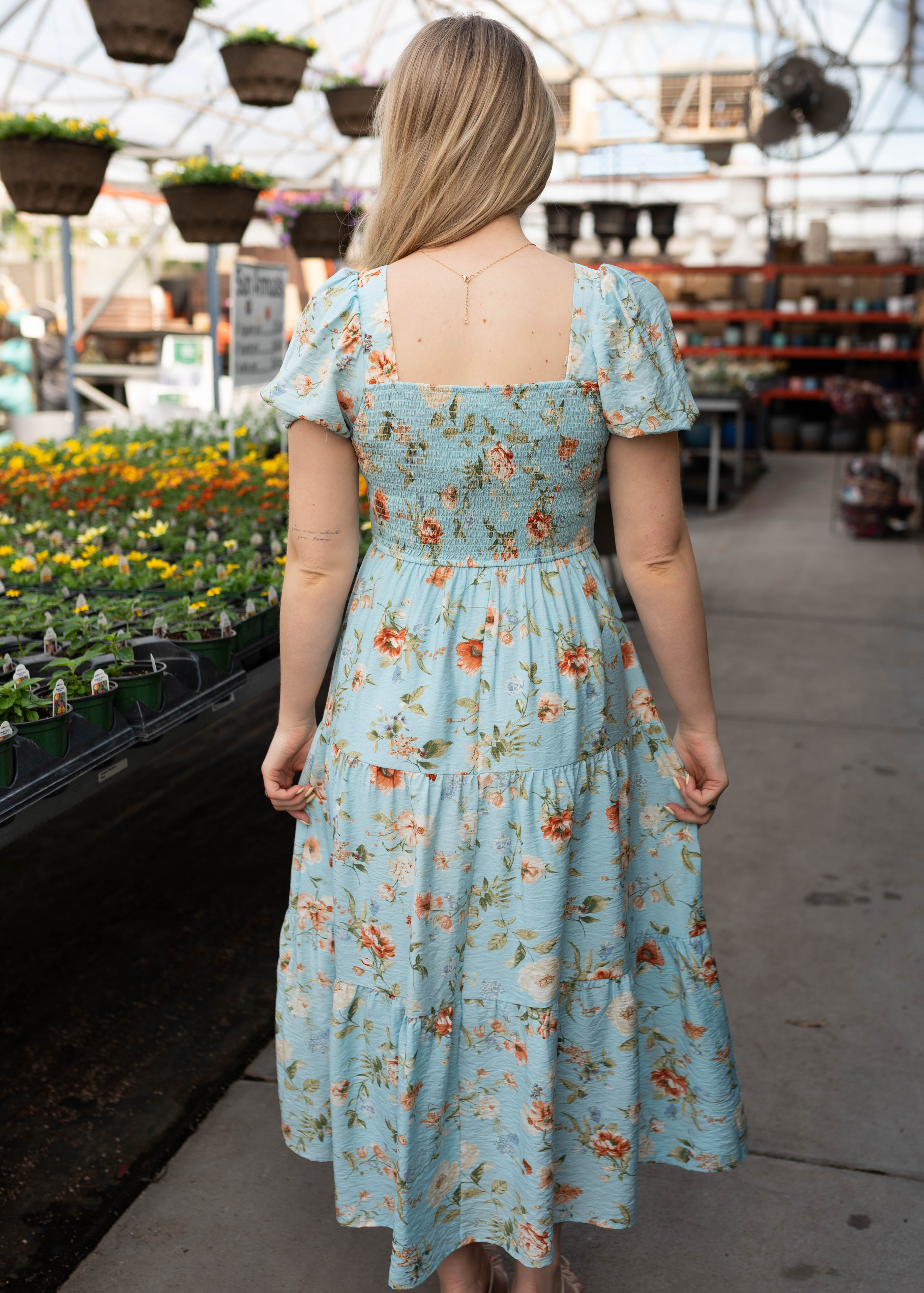 Addilynn Blue Floral Dress
