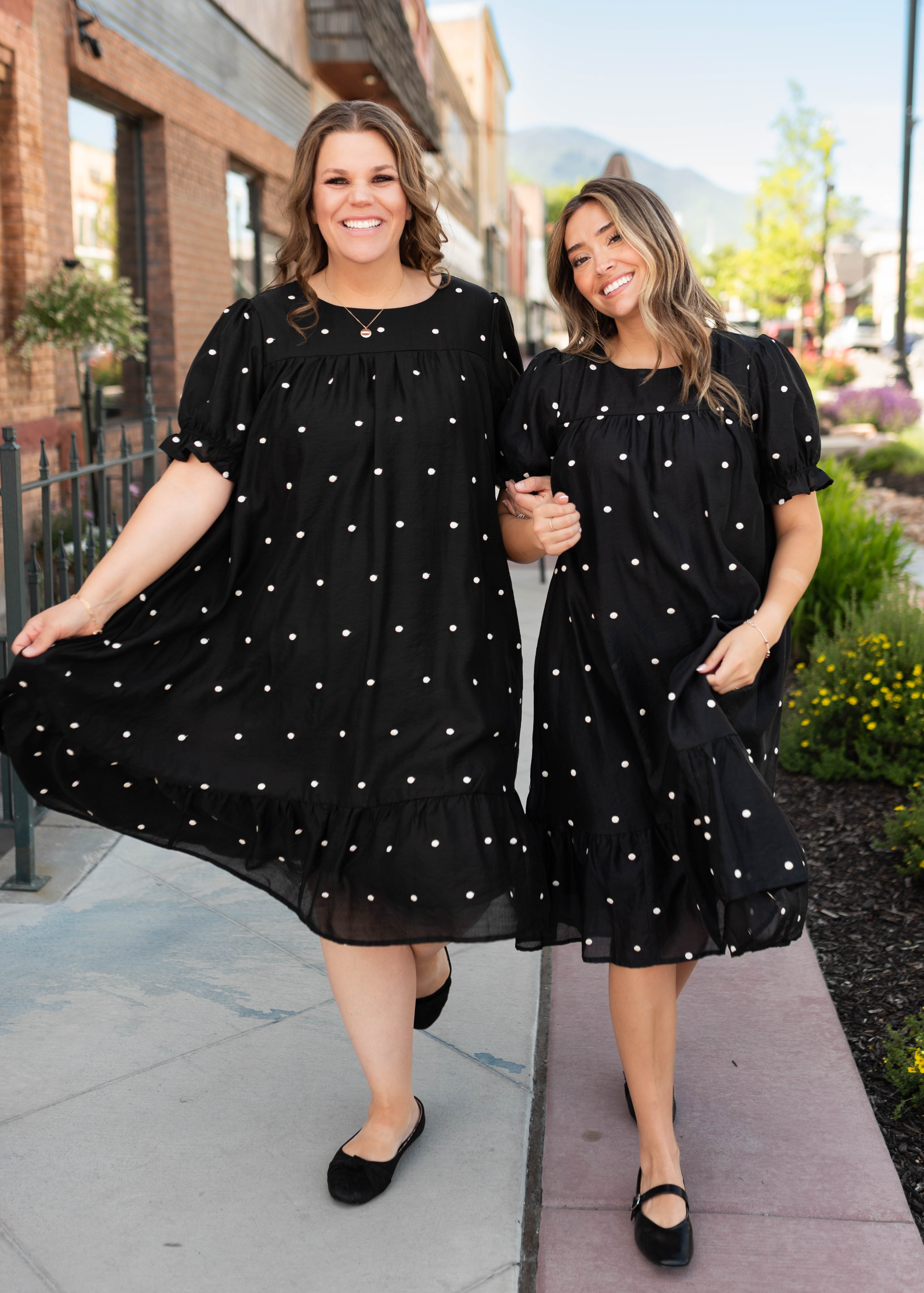 Addy Black Polka Dot Dress