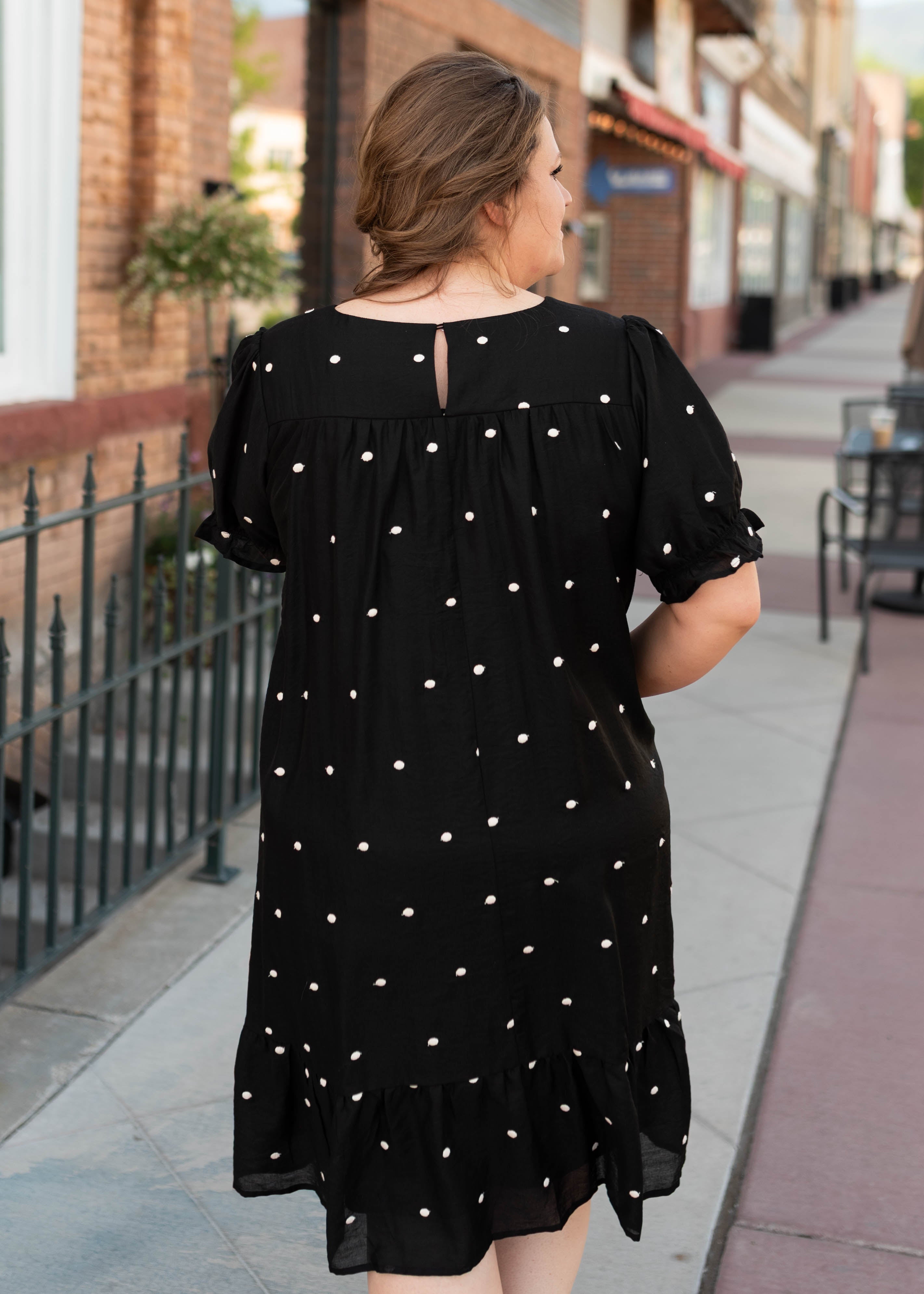 Addy Black Polka Dot Dress