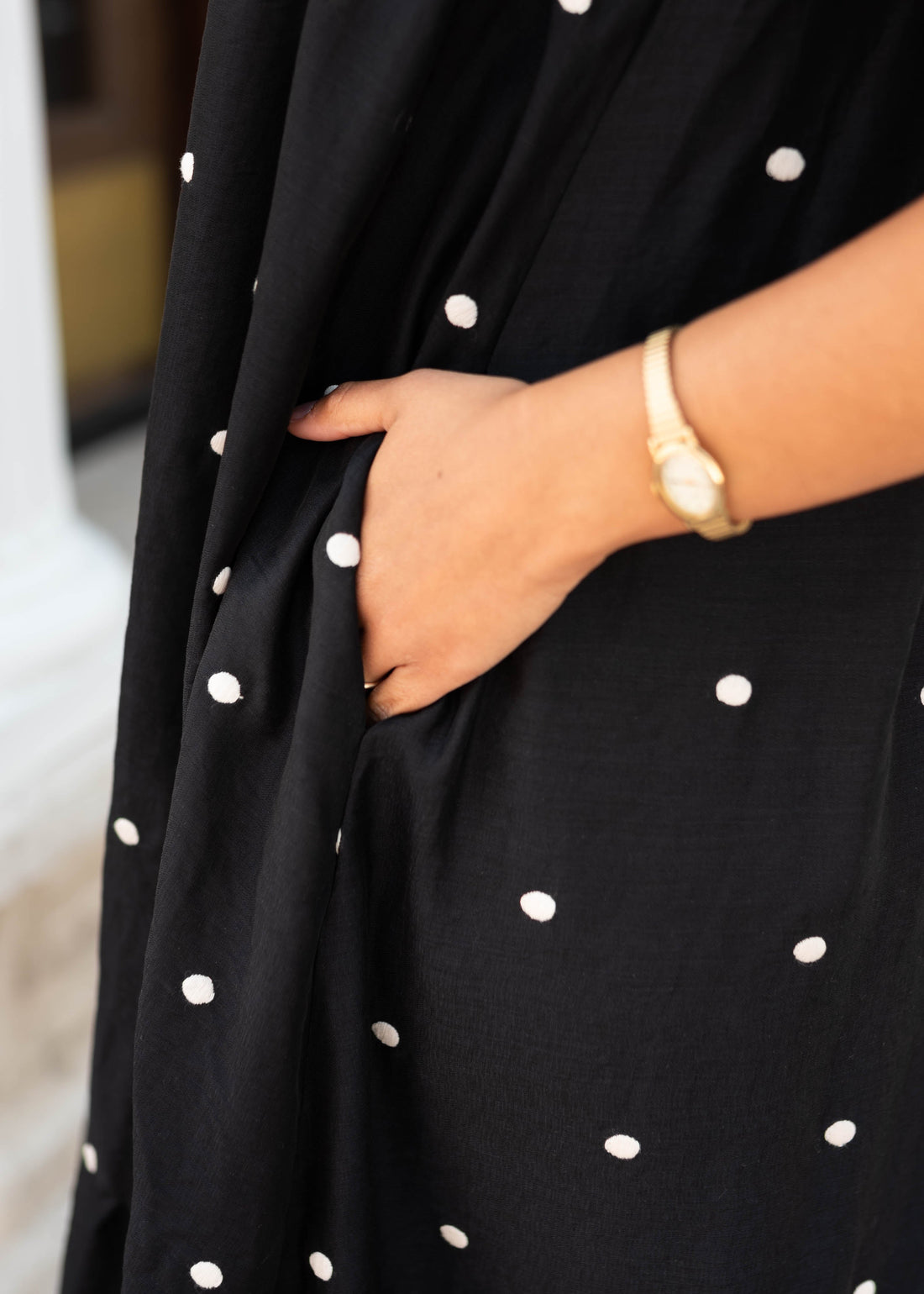 Addy Black Polka Dot Dress