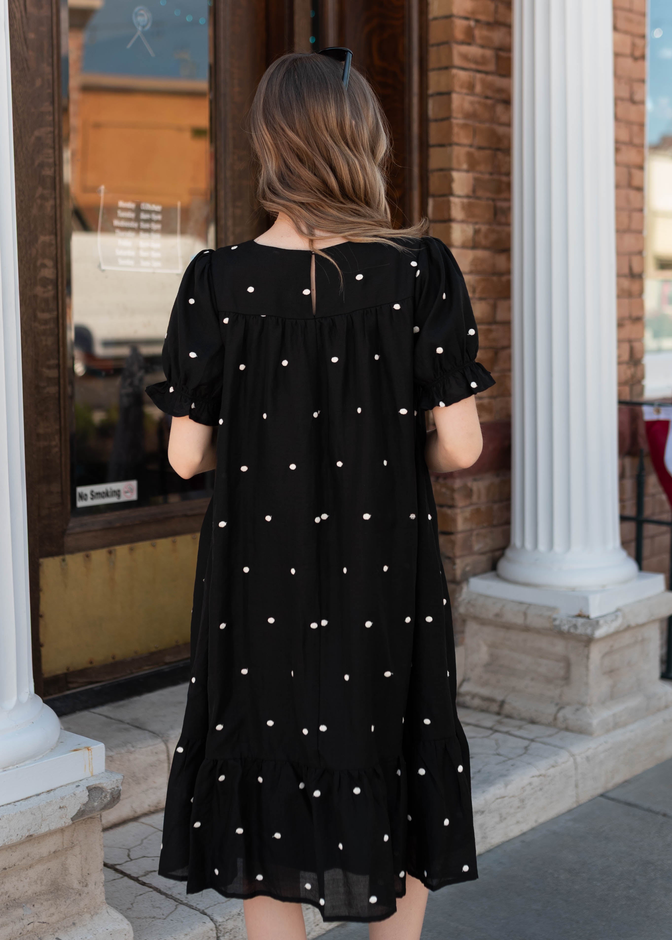 Addy Black Polka Dot Dress