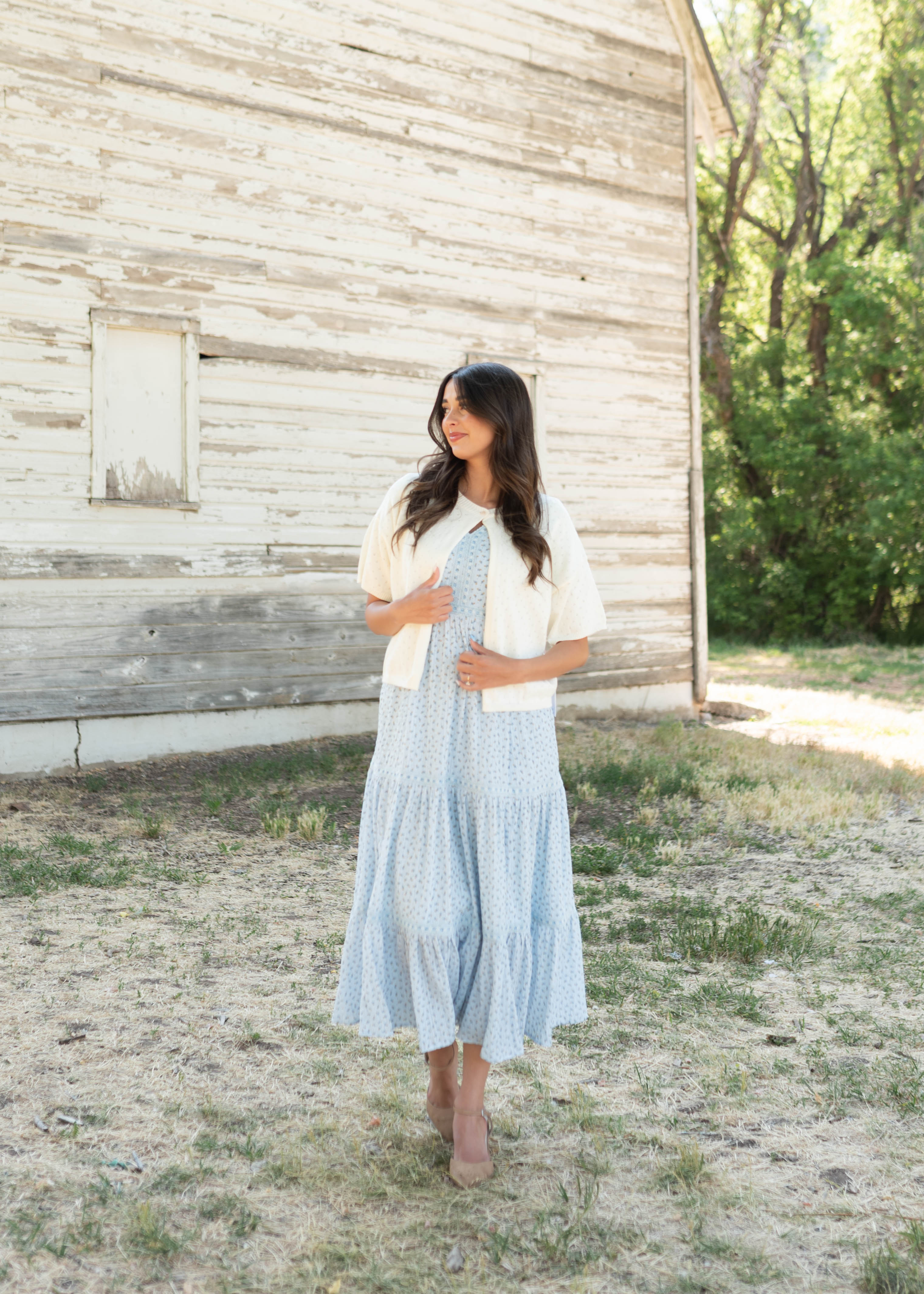 Alyssa Ivory Short Sleeve Cardigan
