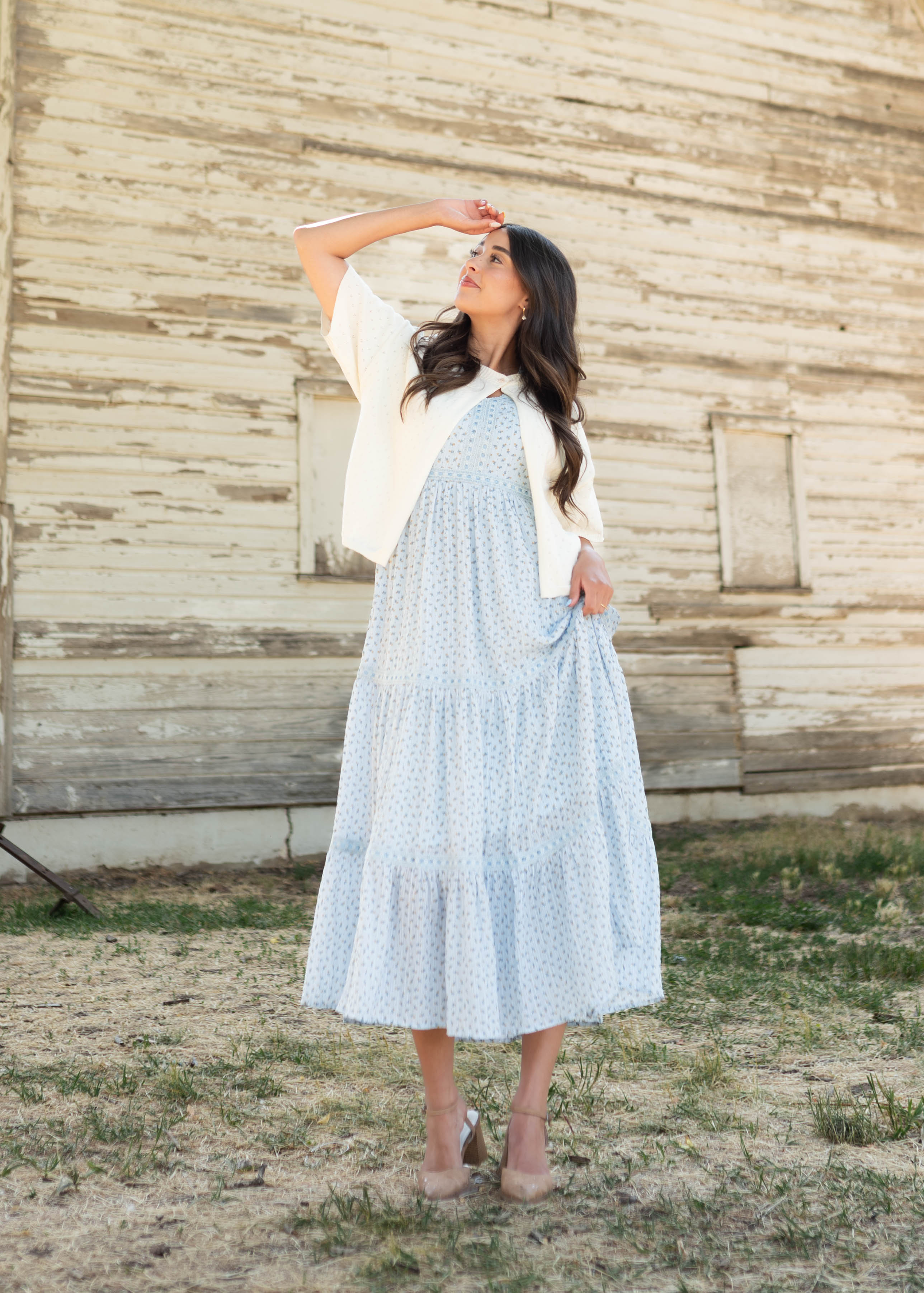 Alyssa Ivory Short Sleeve Cardigan