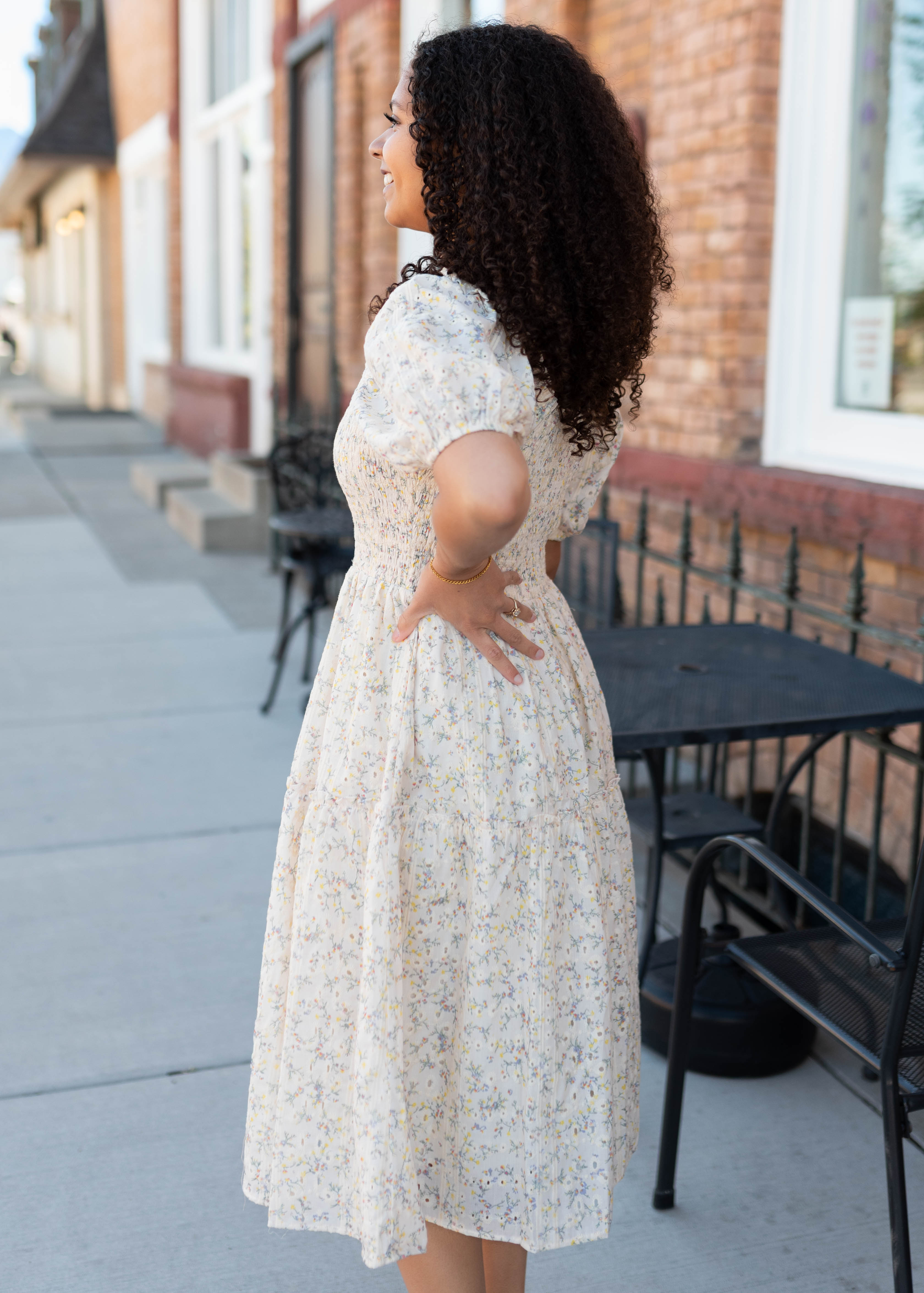 Amara Yellow Floral Dress