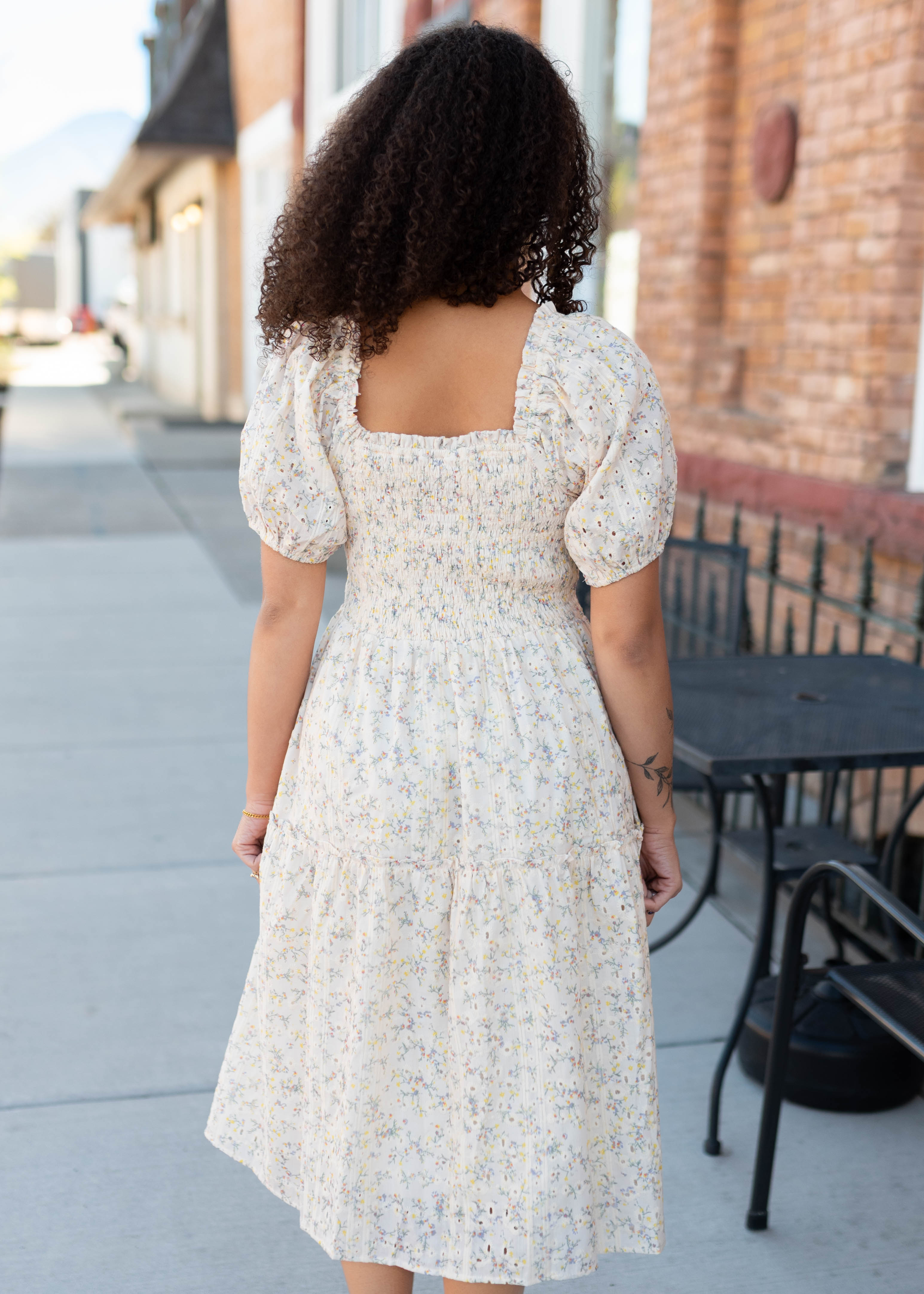Amara Yellow Floral Dress