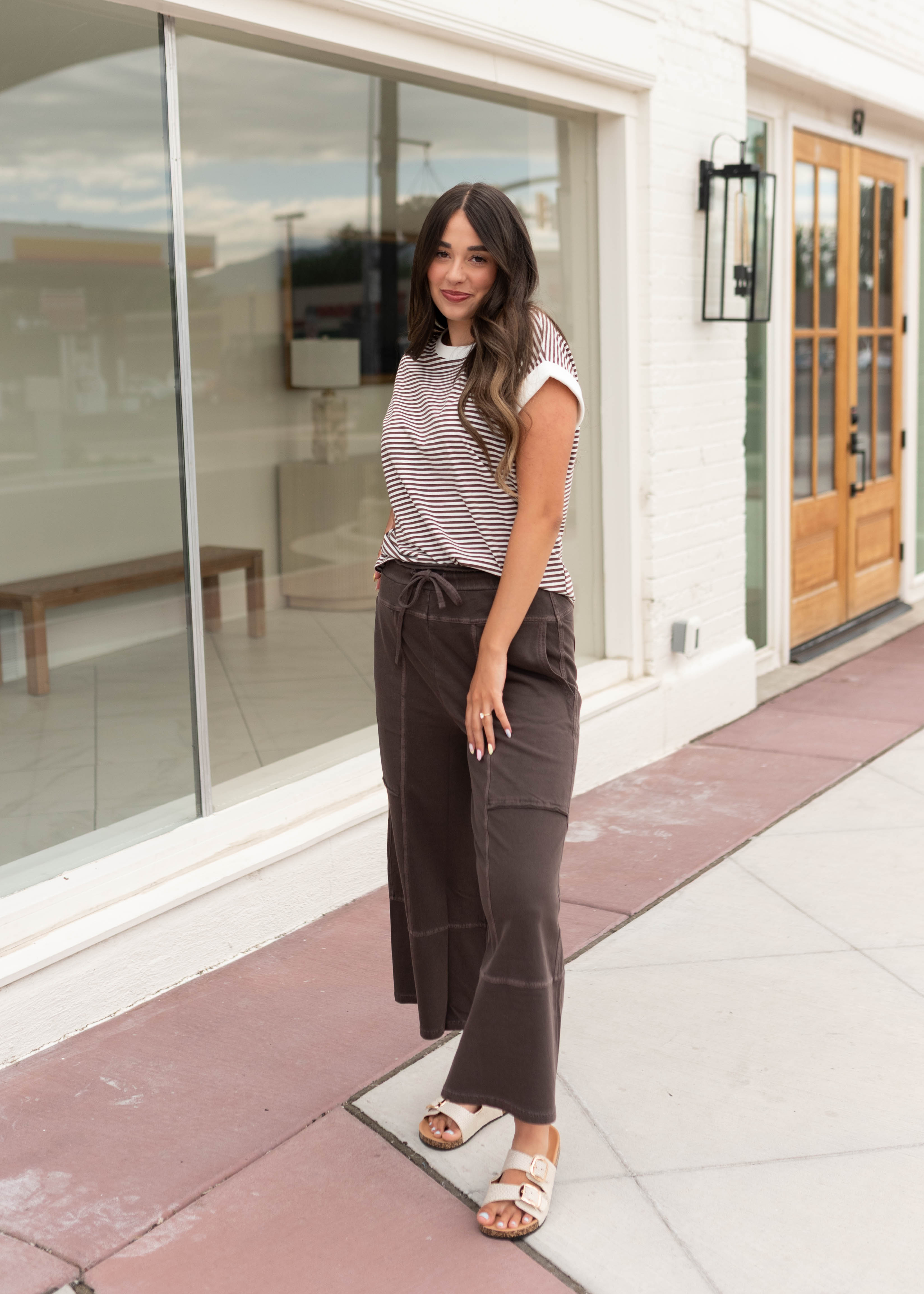 Angela Brown Striped Top