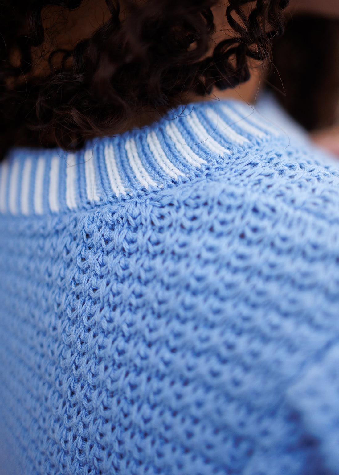 Arianna Blue Knit Top