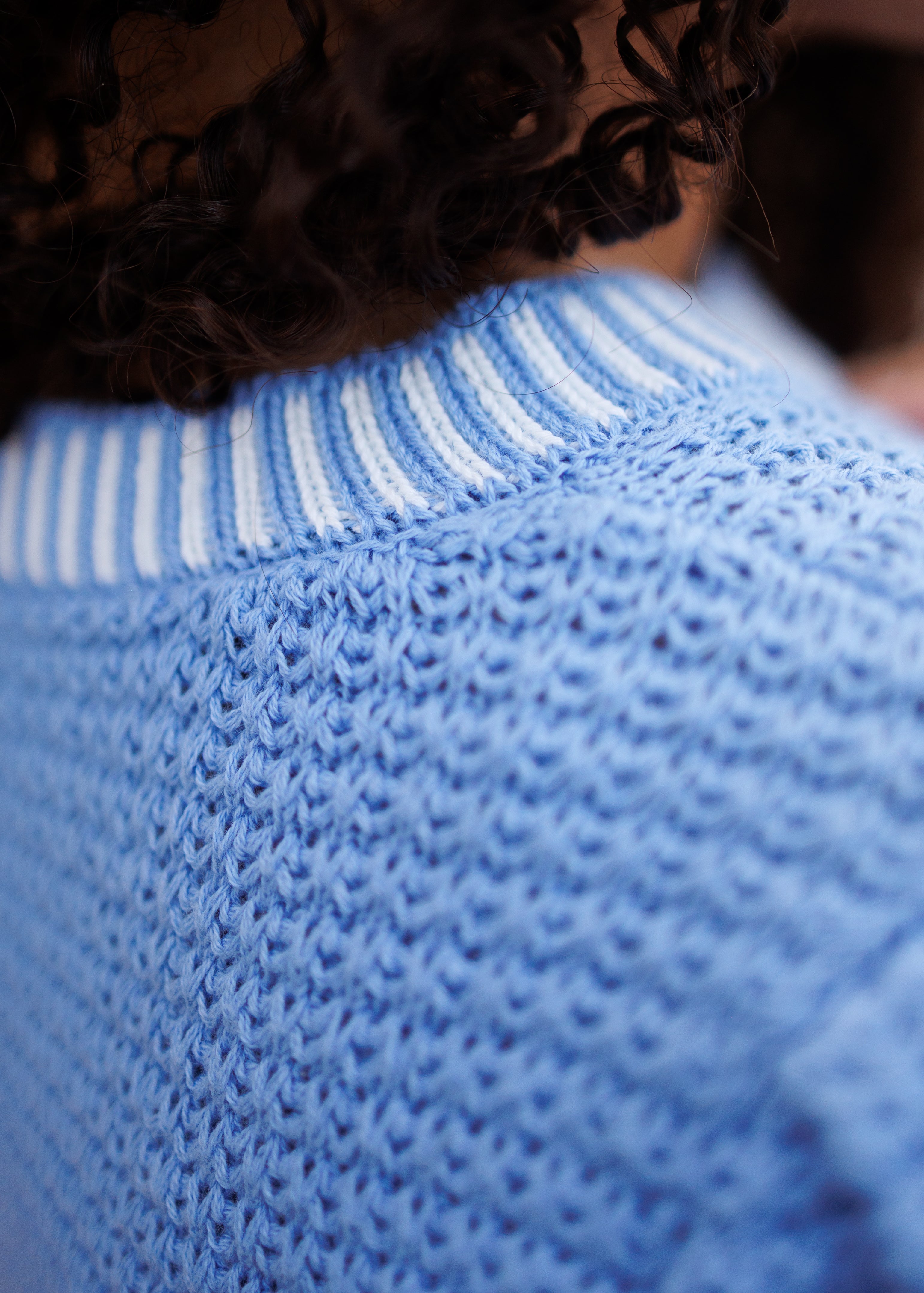 Arianna Blue Knit Top
