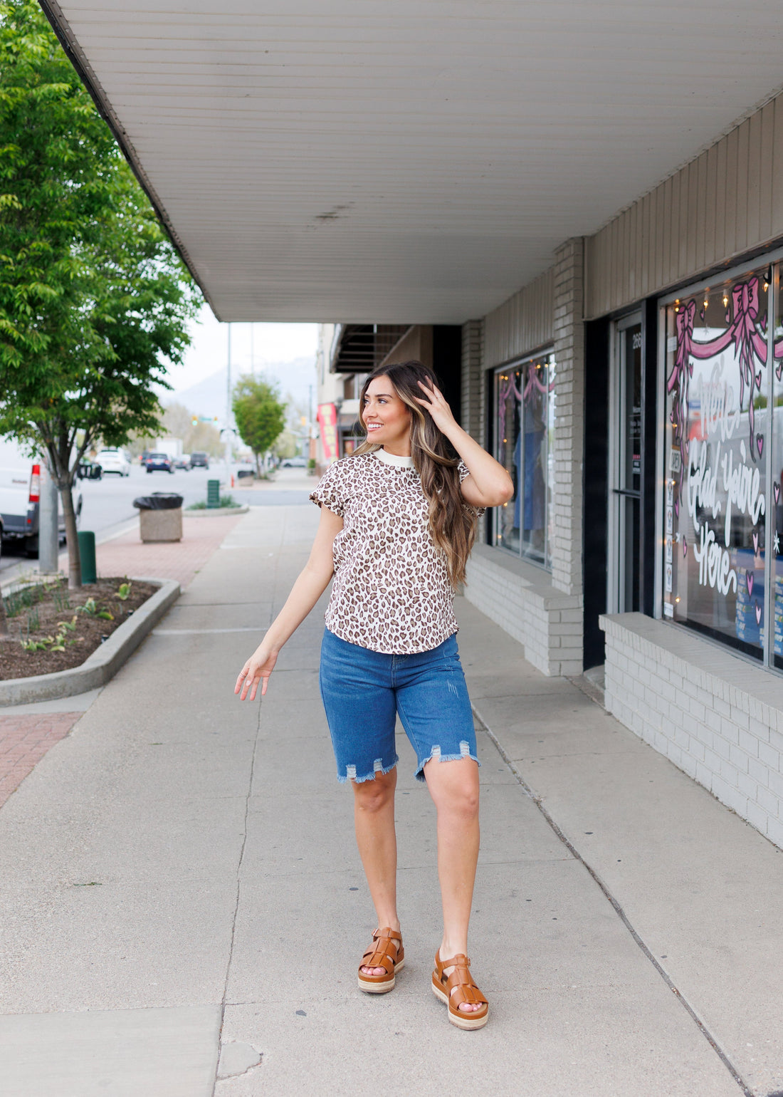 Bella Mid Rise Denim Shorts