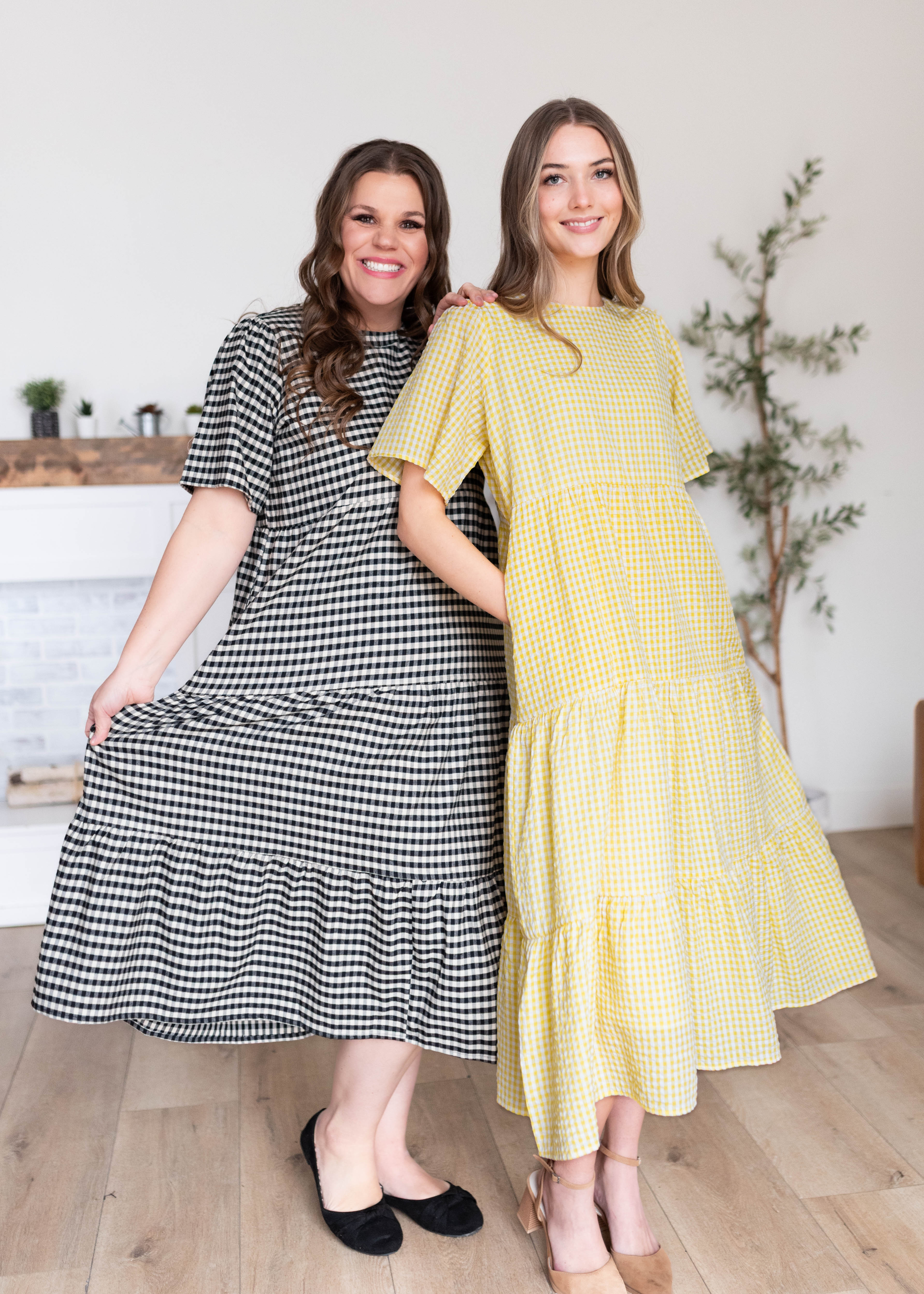 Blair Yellow Gingham Dress