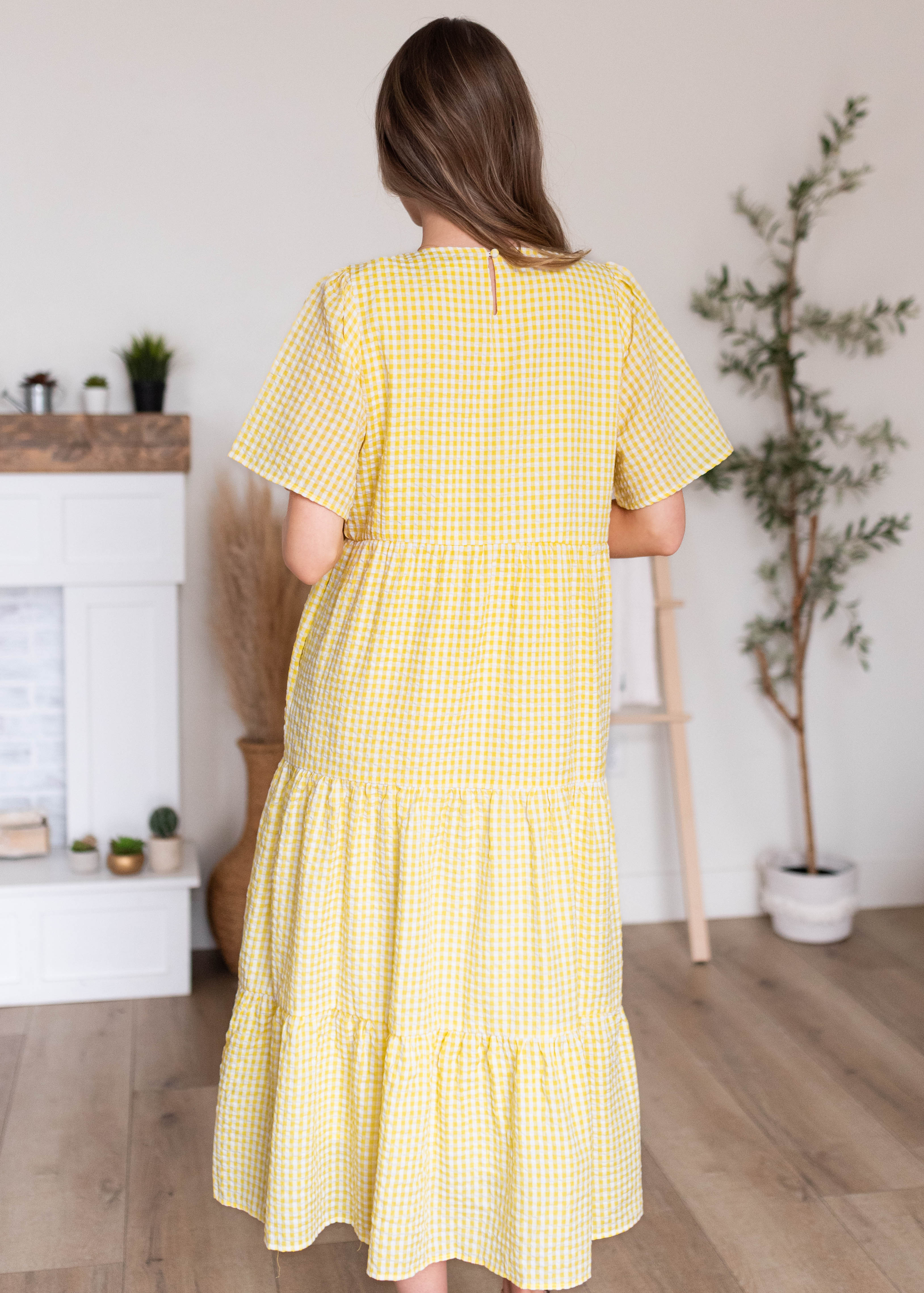 Blair Yellow Gingham Dress