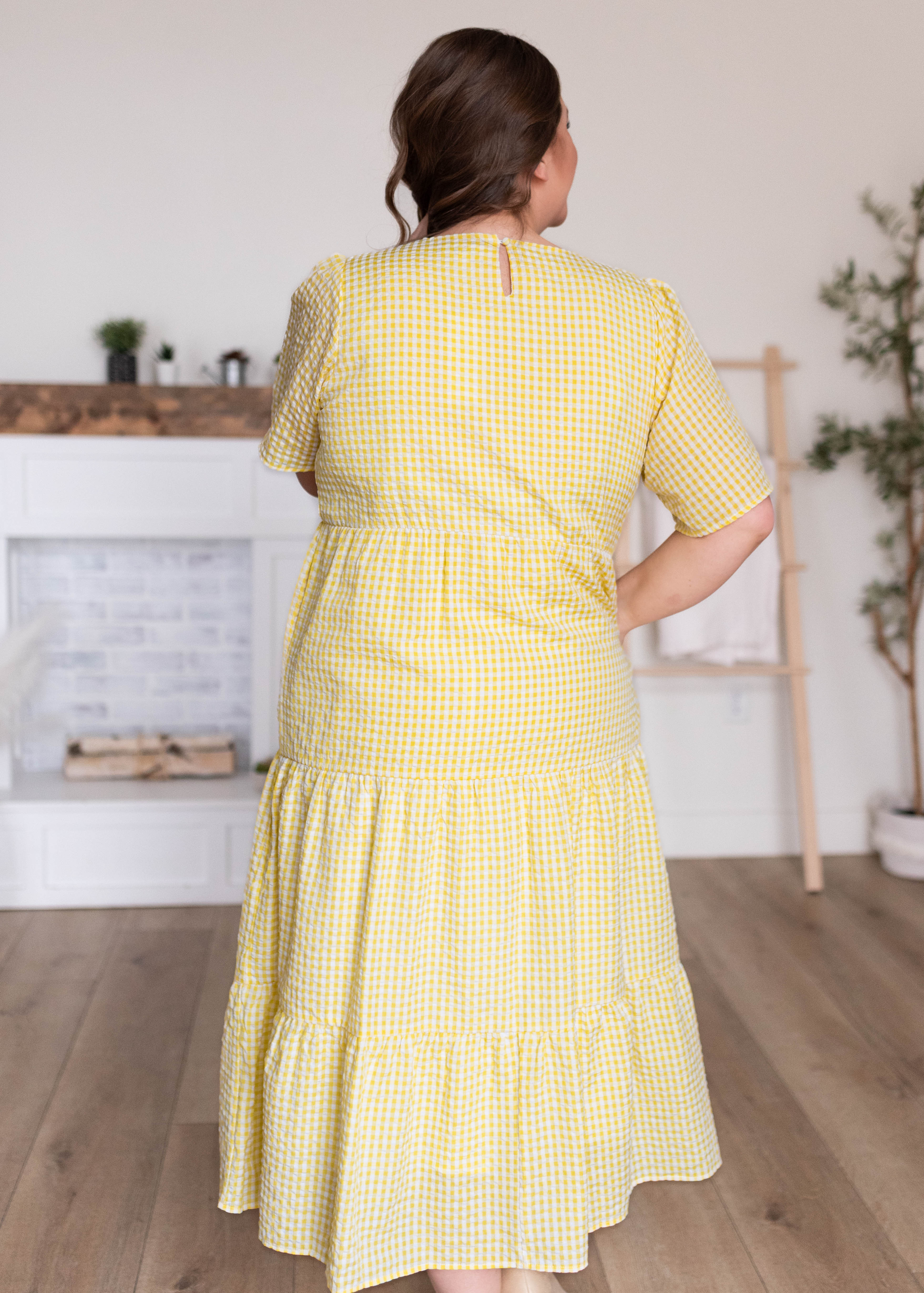 Blair Yellow Gingham Dress