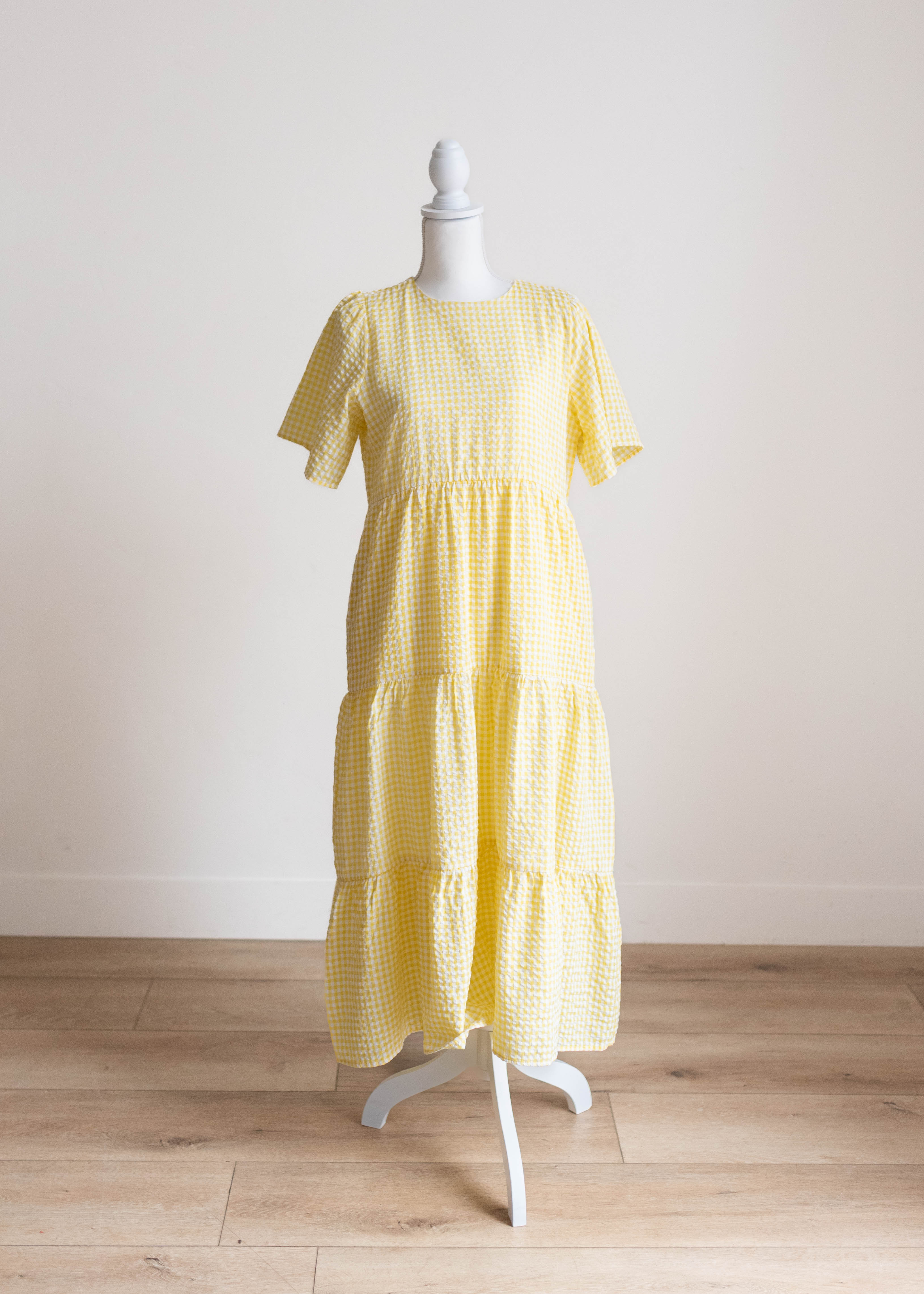 Blair Yellow Gingham Dress