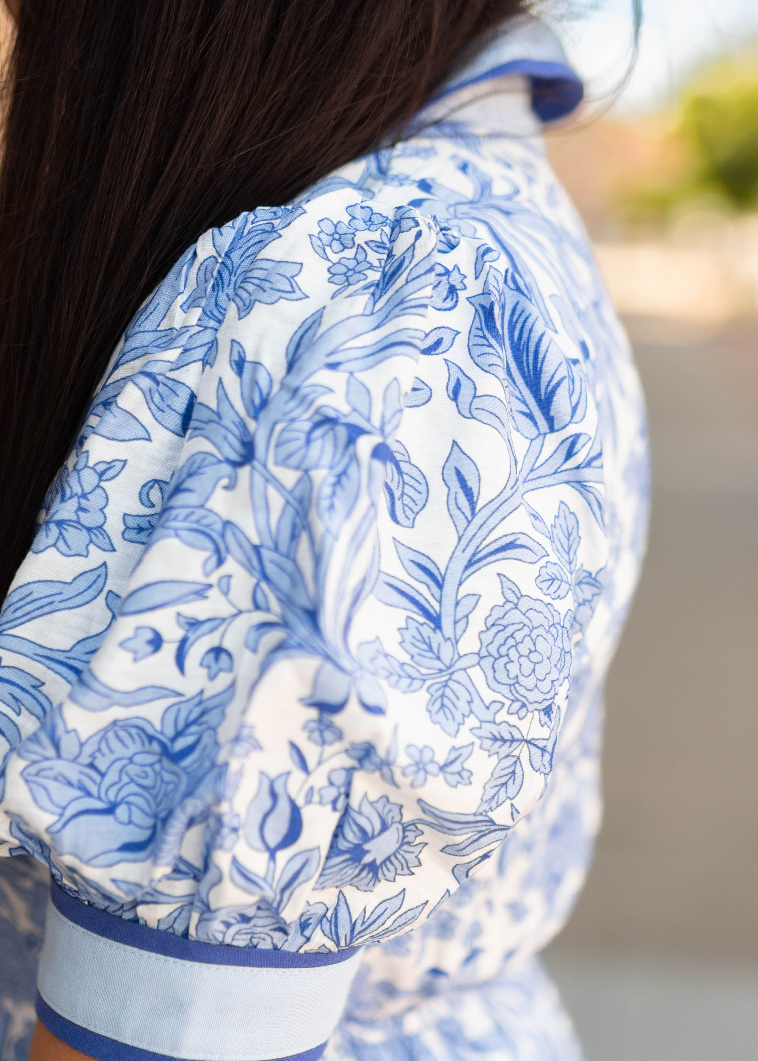 Brooklyn Blue Floral Collared Dress