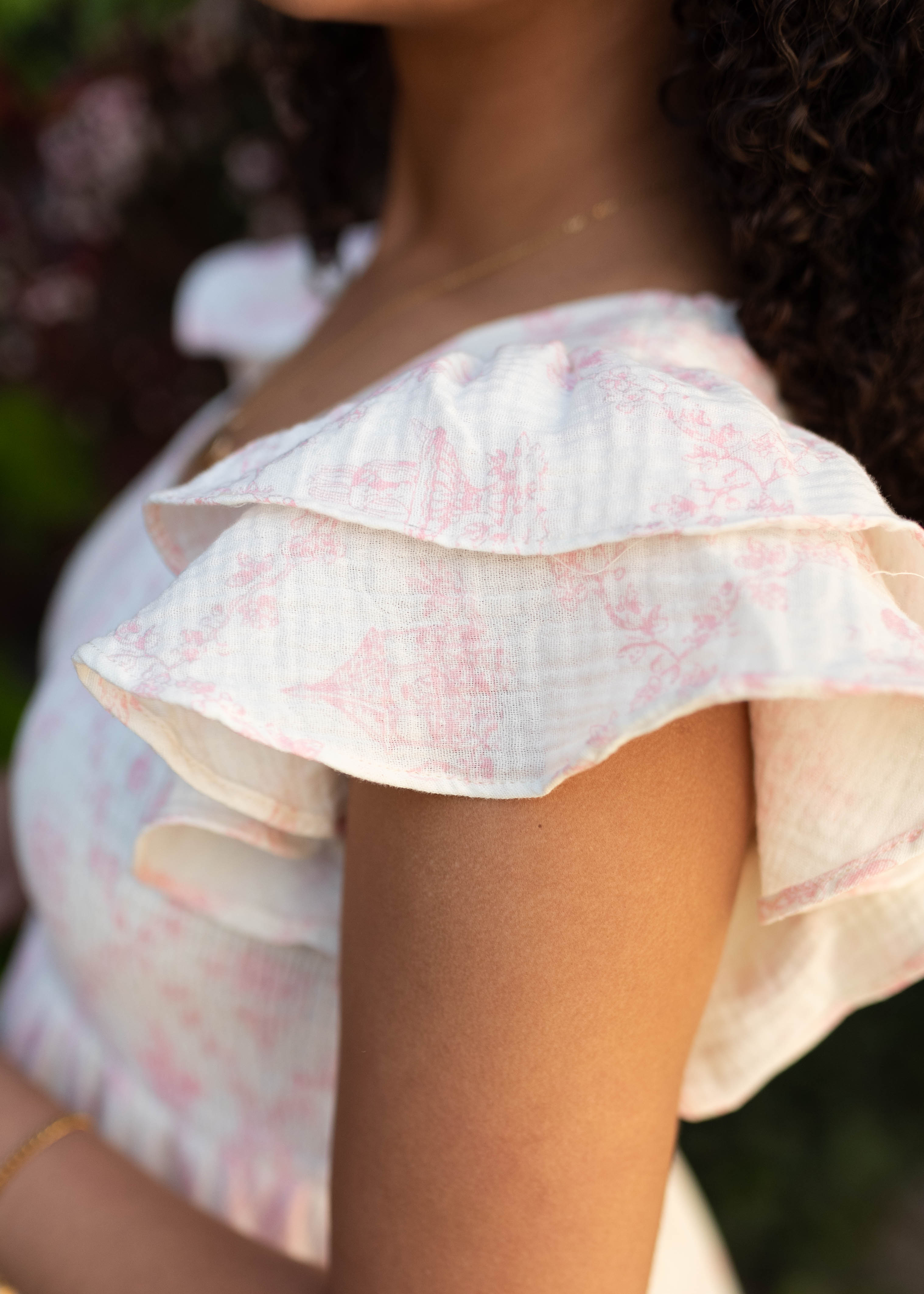 Callie Pink Floral Smocked Dress
