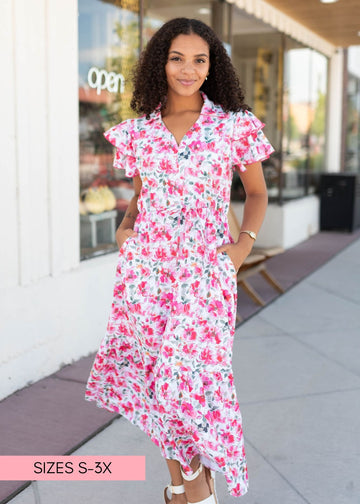 Camilla Pink Floral Dress