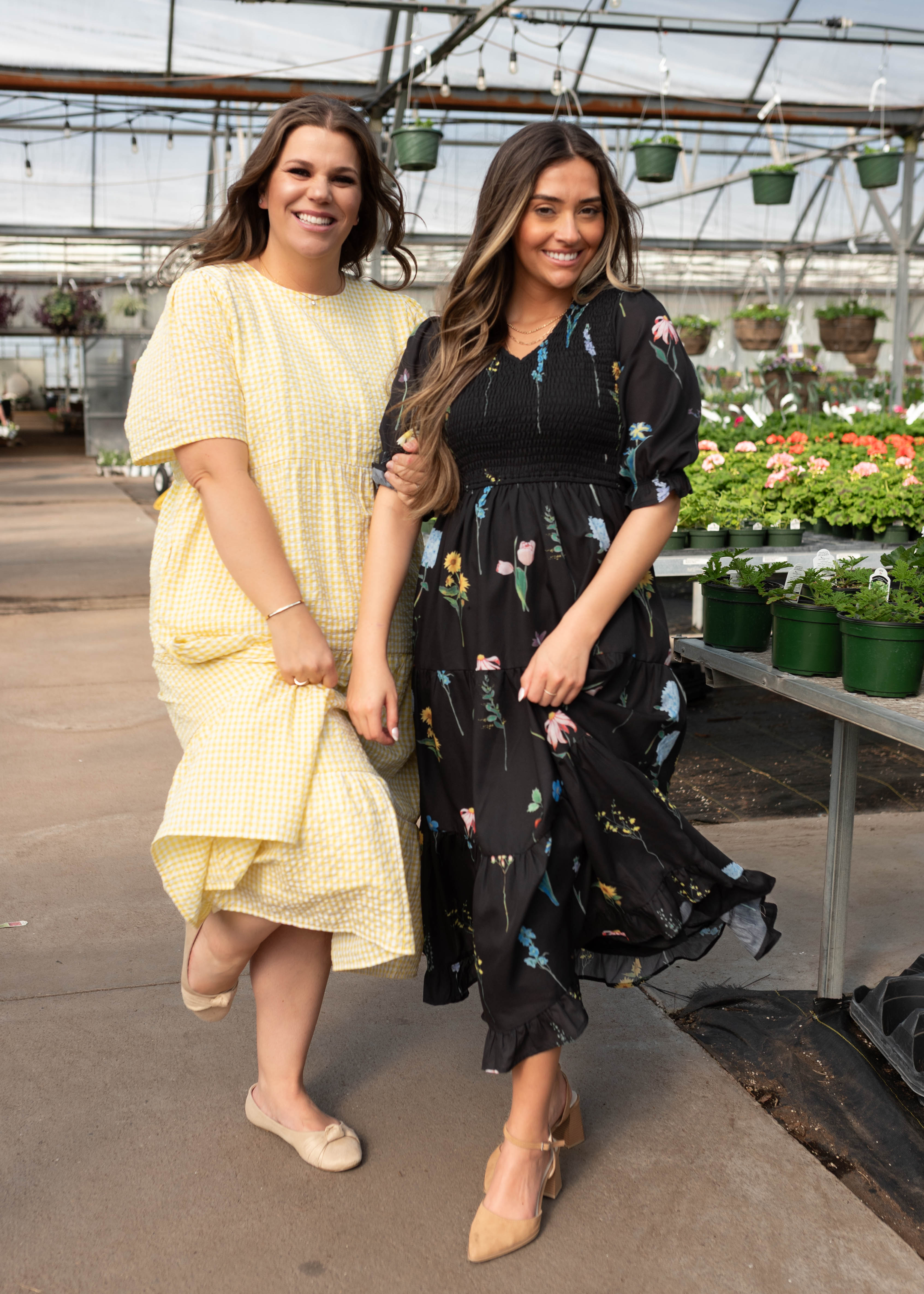 Cecelia Black Floral Dress