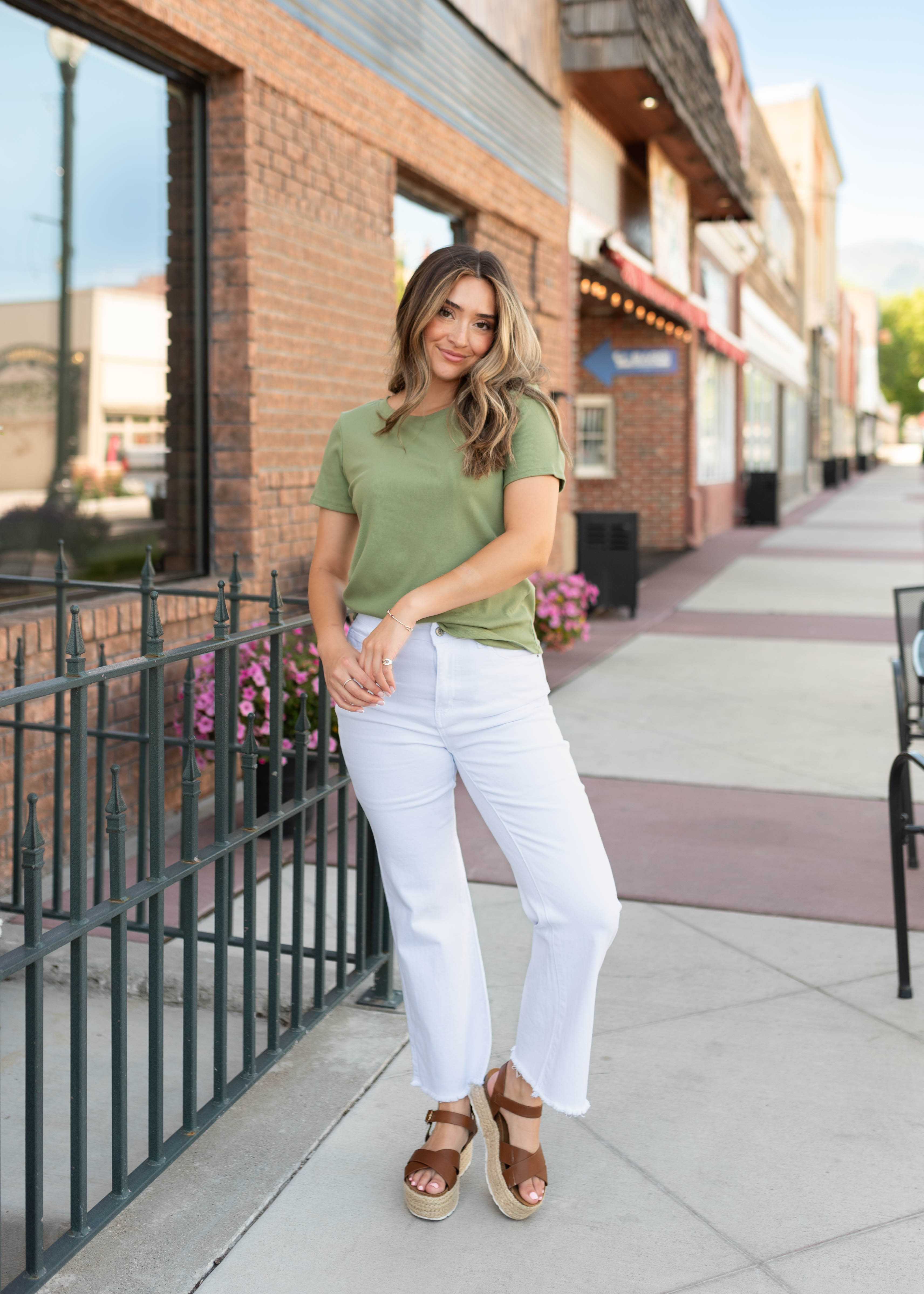 Courtney White High Waisted Jeans