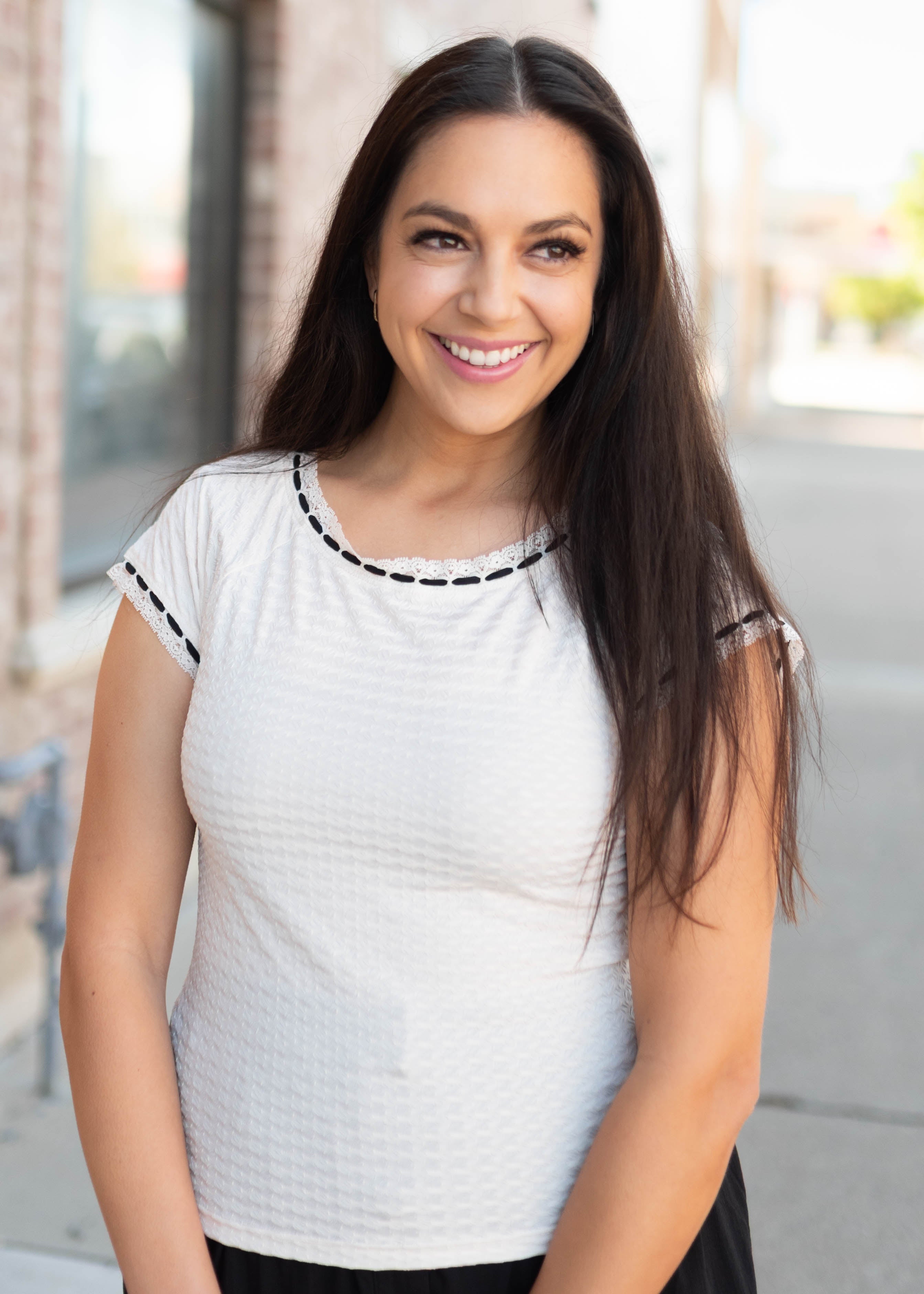 Dakota Cream Lace Top