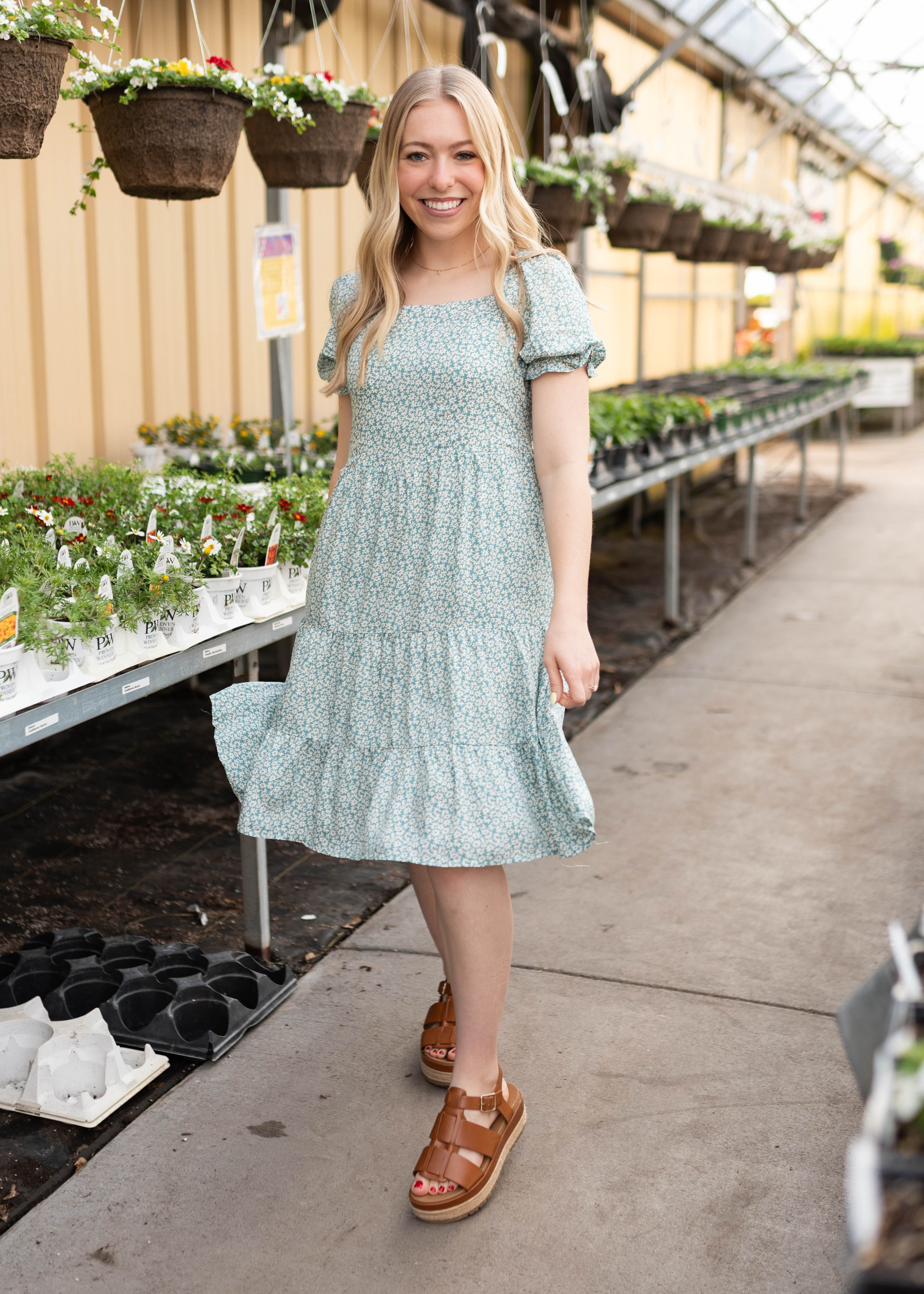 Georgina Green Floral Dress