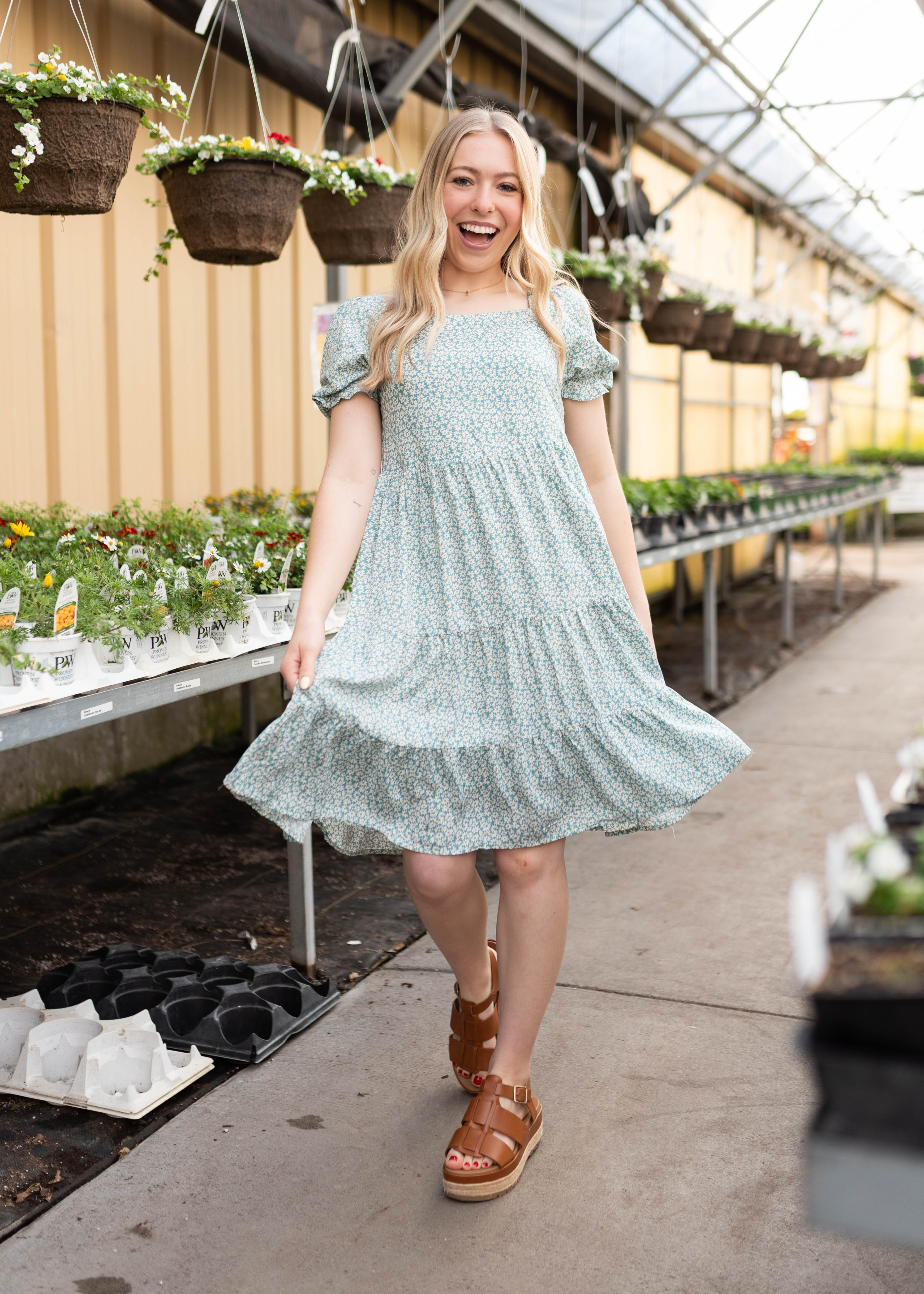 Georgina Green Floral Dress