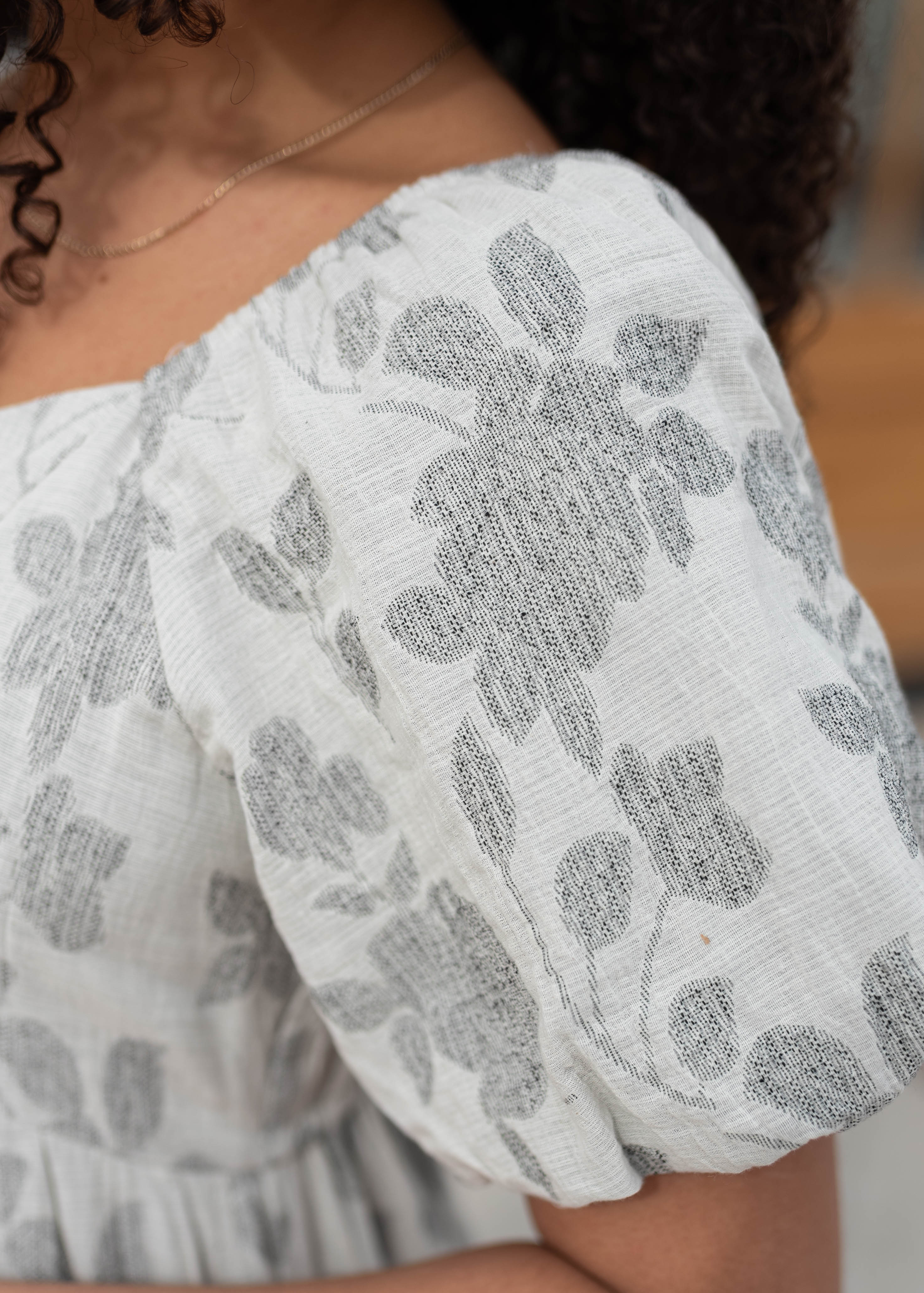 Halle Grey Floral Dress