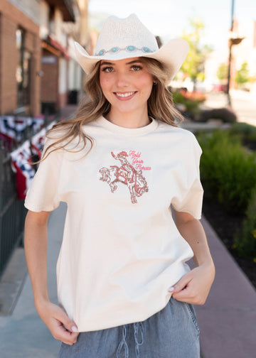Hold Your Horses Embroidered Top
