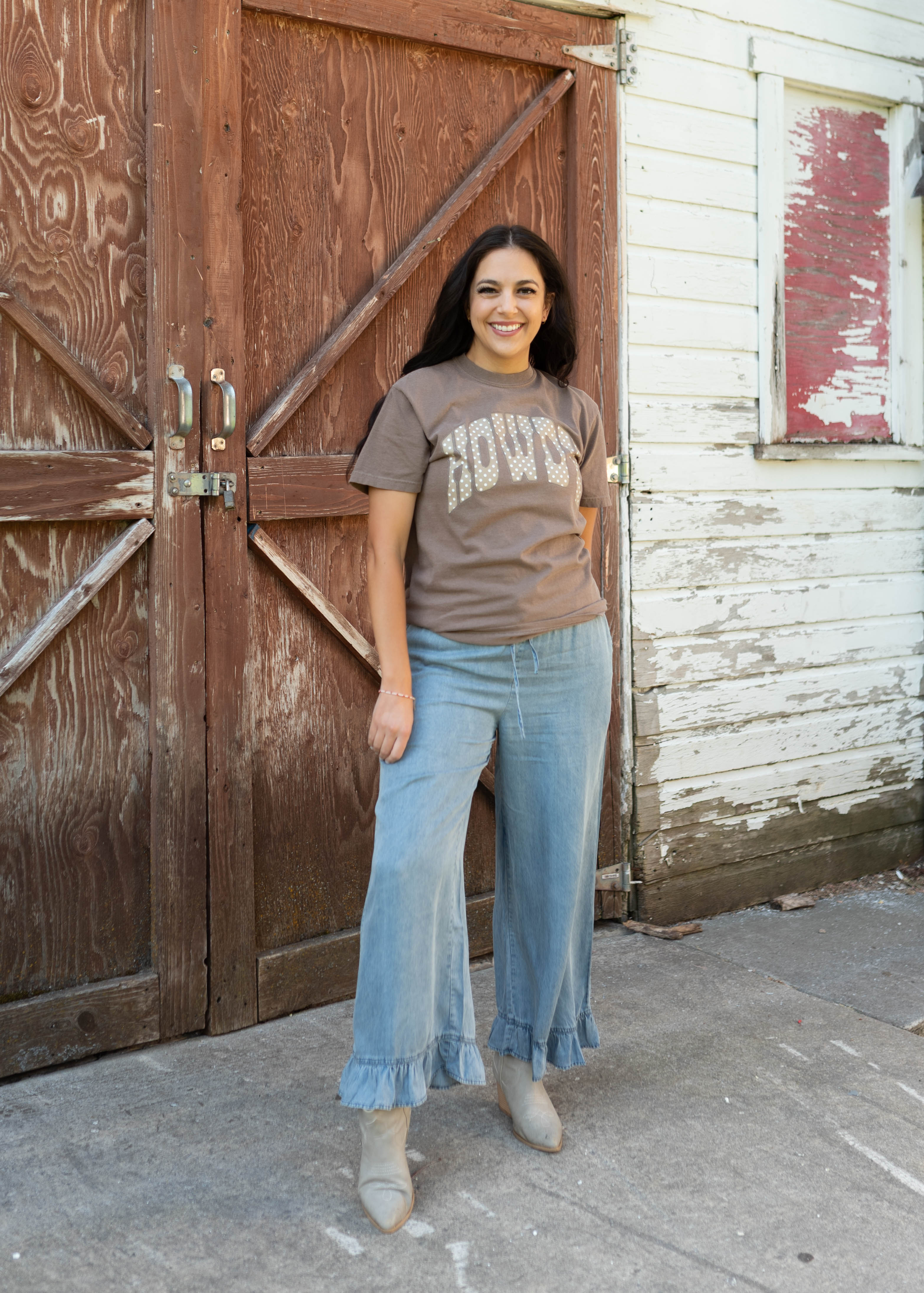 Howdy Brown Graphic Tee