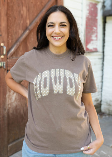 Howdy Brown Graphic Tee