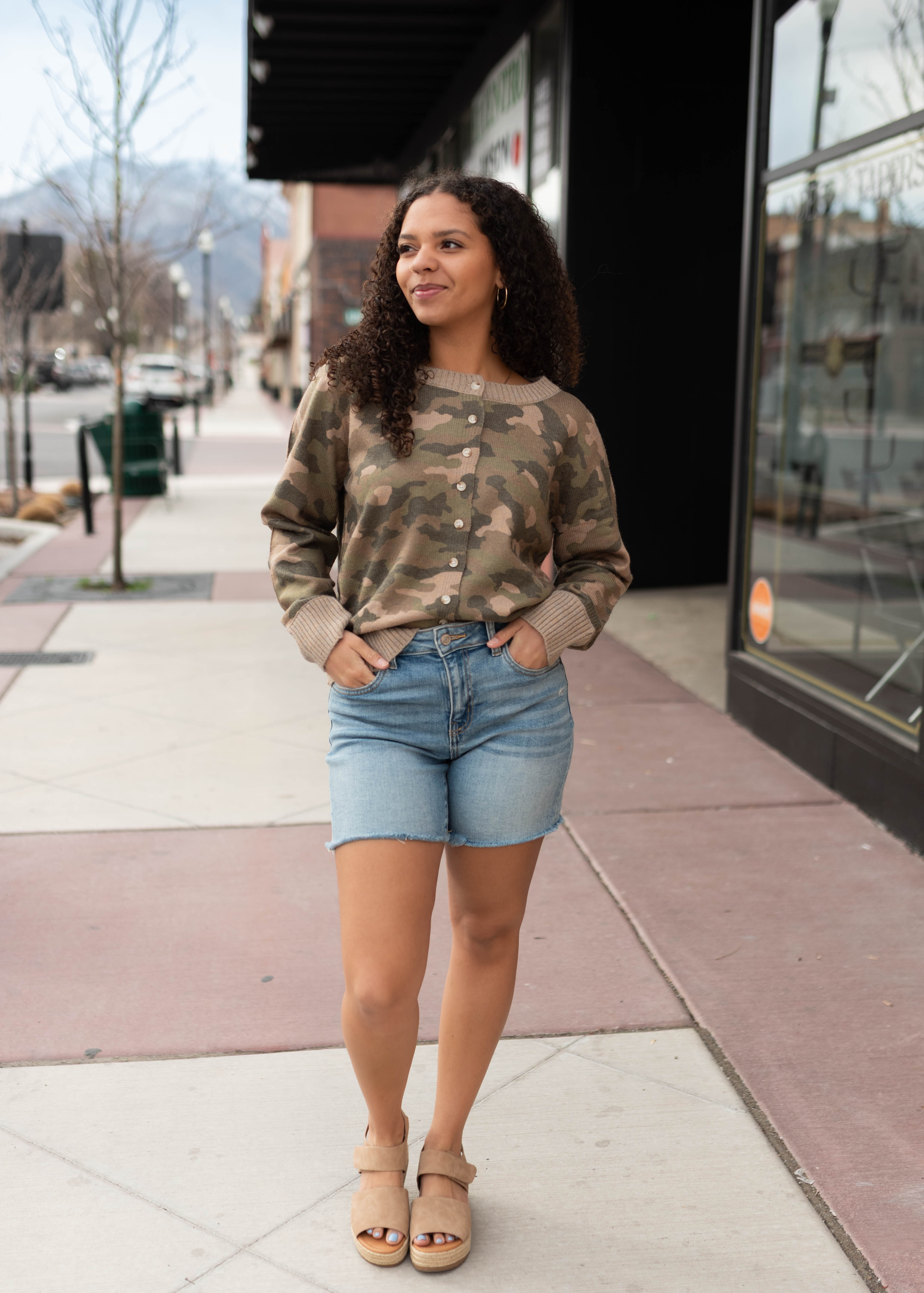 Iris Camo Cardigan
