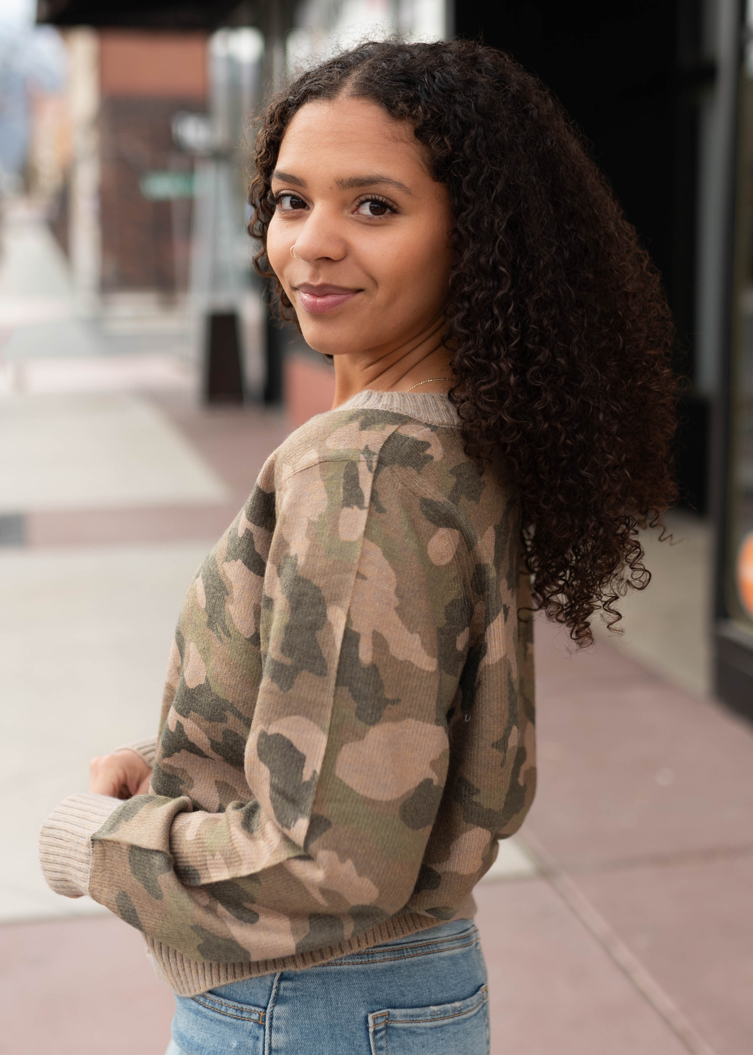 Iris Camo Cardigan