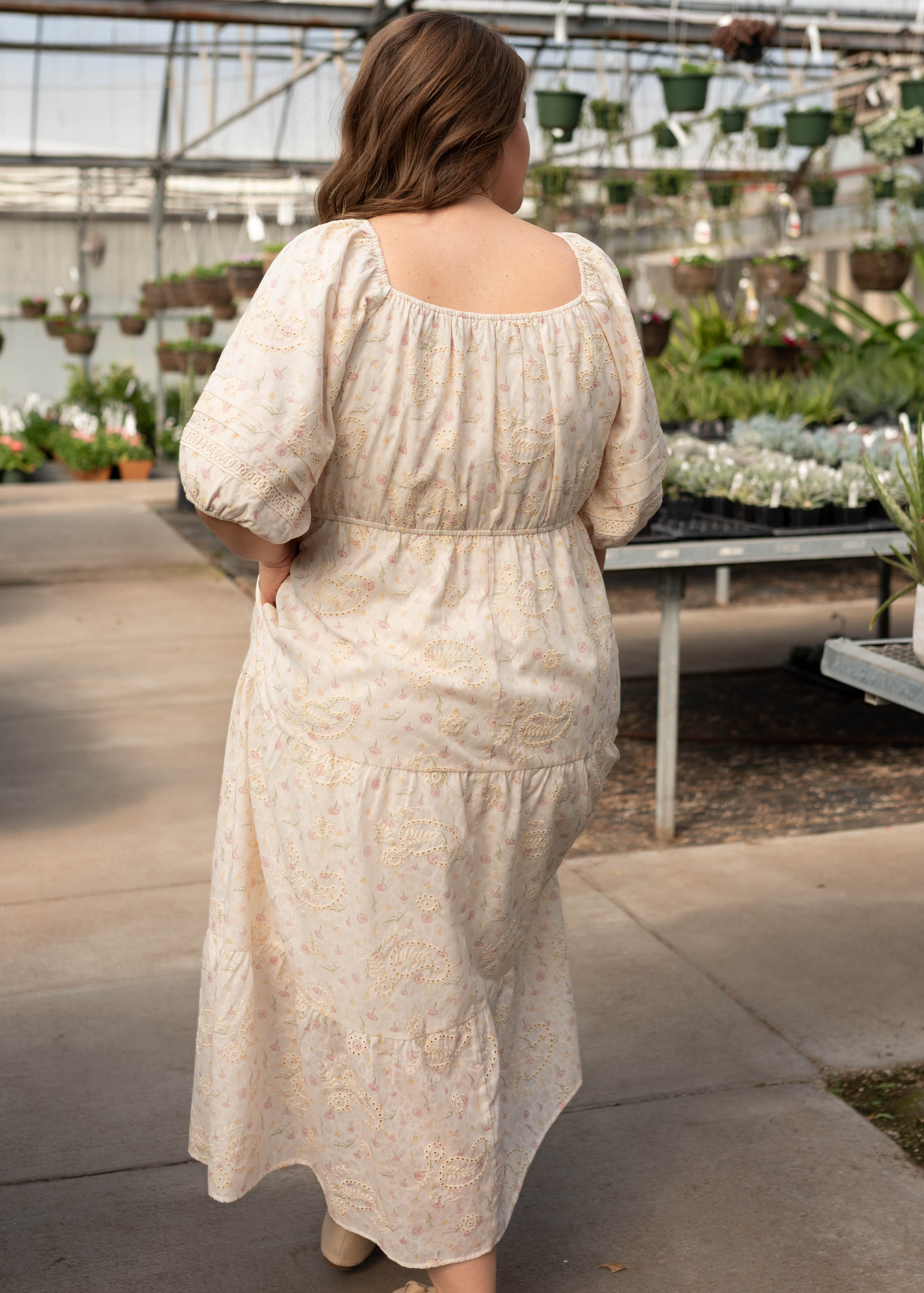 Jenna Ivory Pink Floral Dress