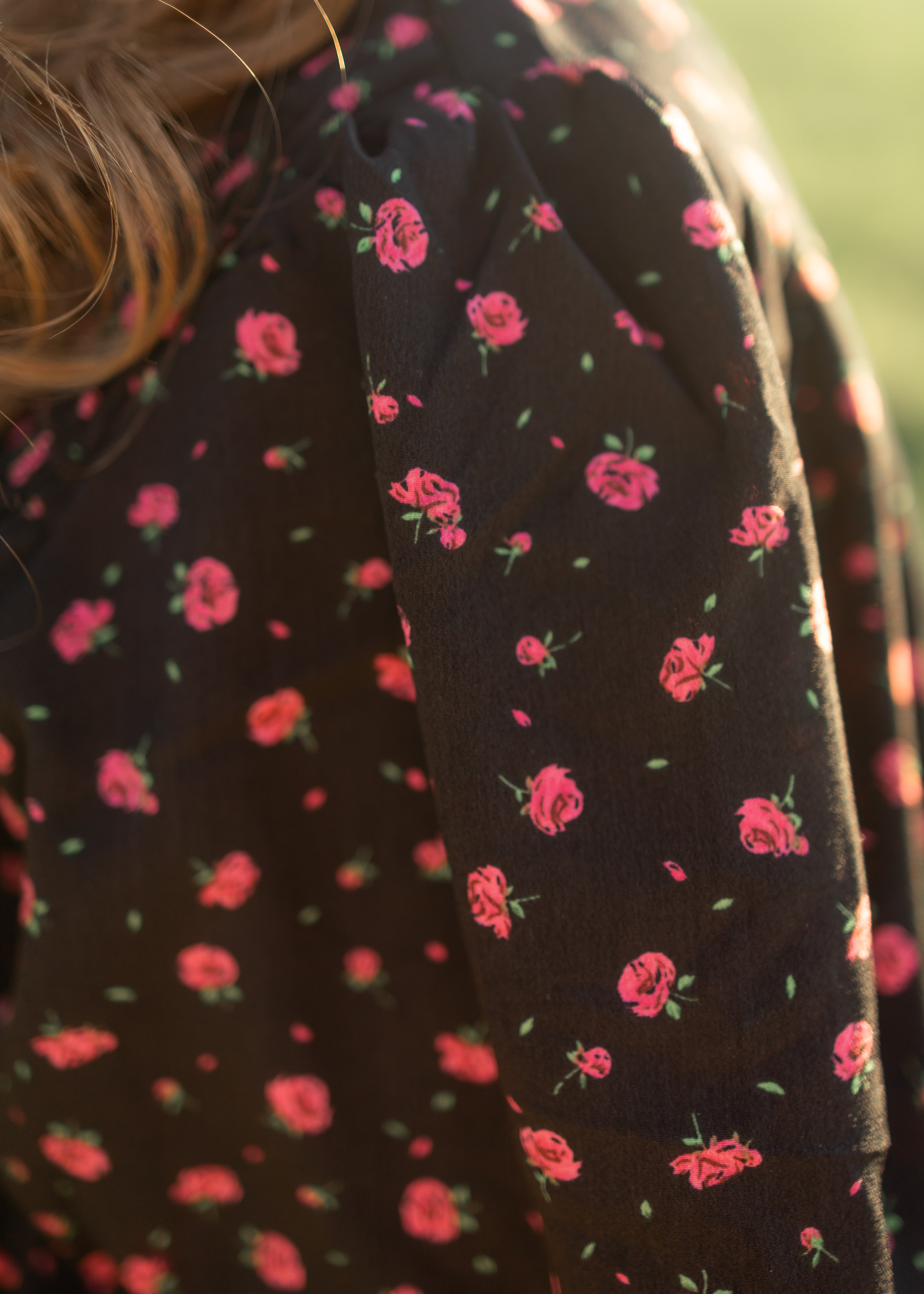 Josephine Black Floral Dress
