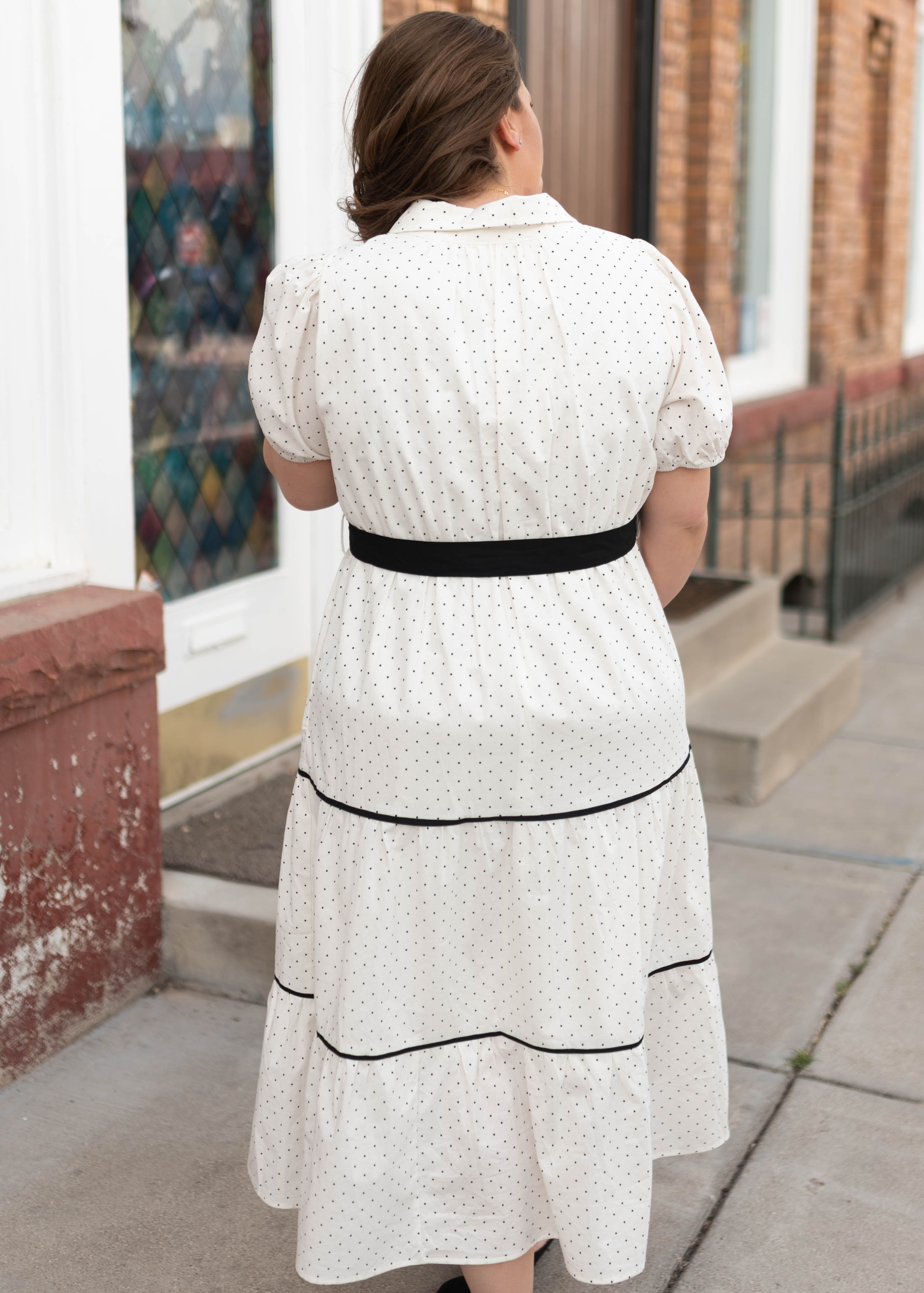 Josie Ivory Polka Dot Dress