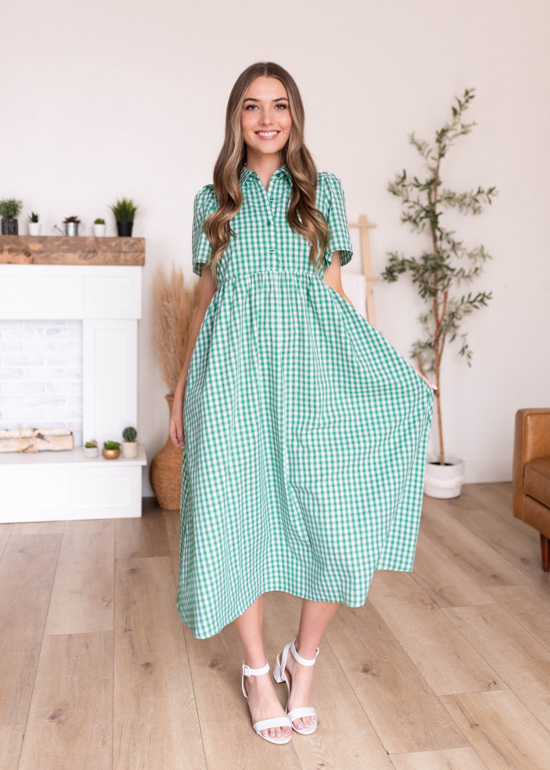 Kathryn Green Gingham Dress