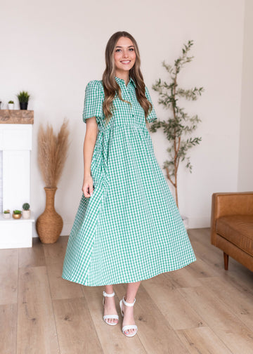 Kathryn Green Gingham Dress
